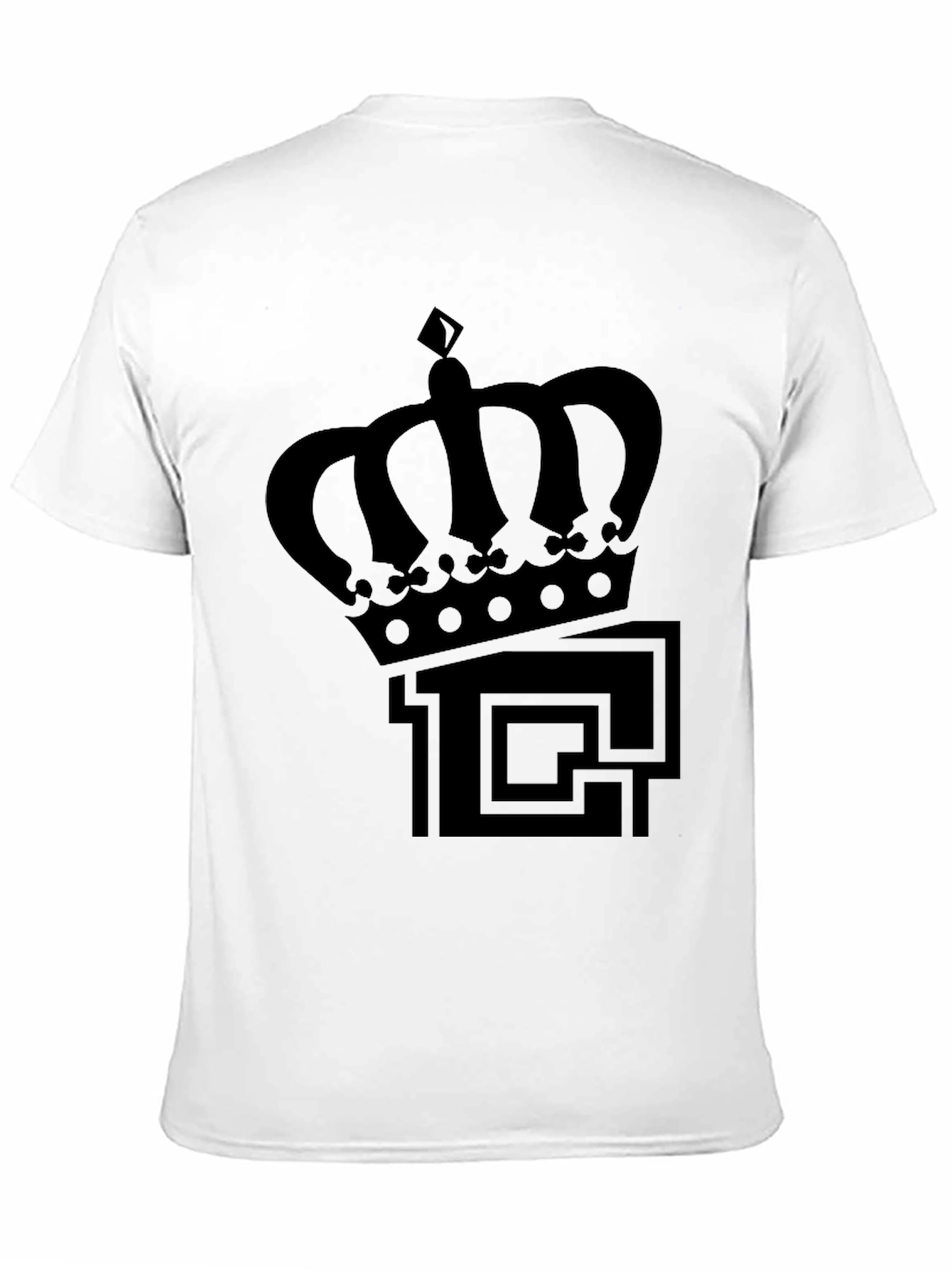 Crown Logo Black T-Shirt - Mens Fashion Tee