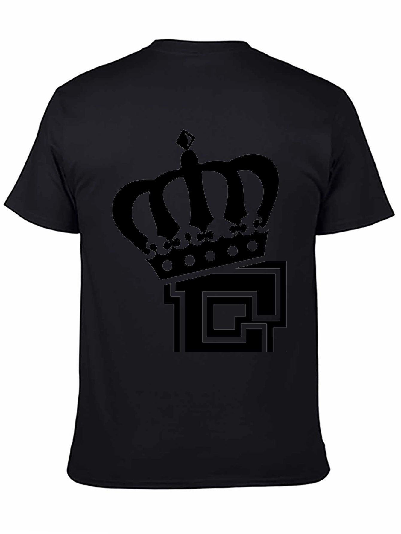 Crown Logo Black T-Shirt - Mens Fashion Tee