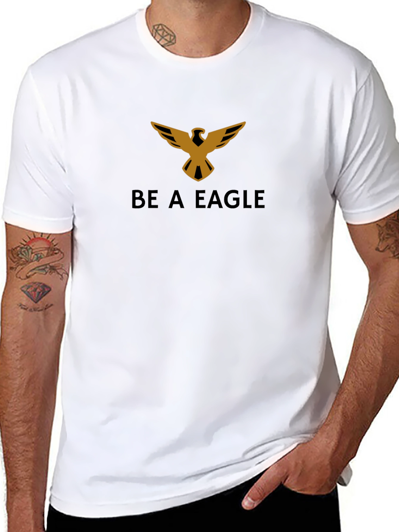 Be A Eagle Tee - Stylish Graphic Print T-Shirt