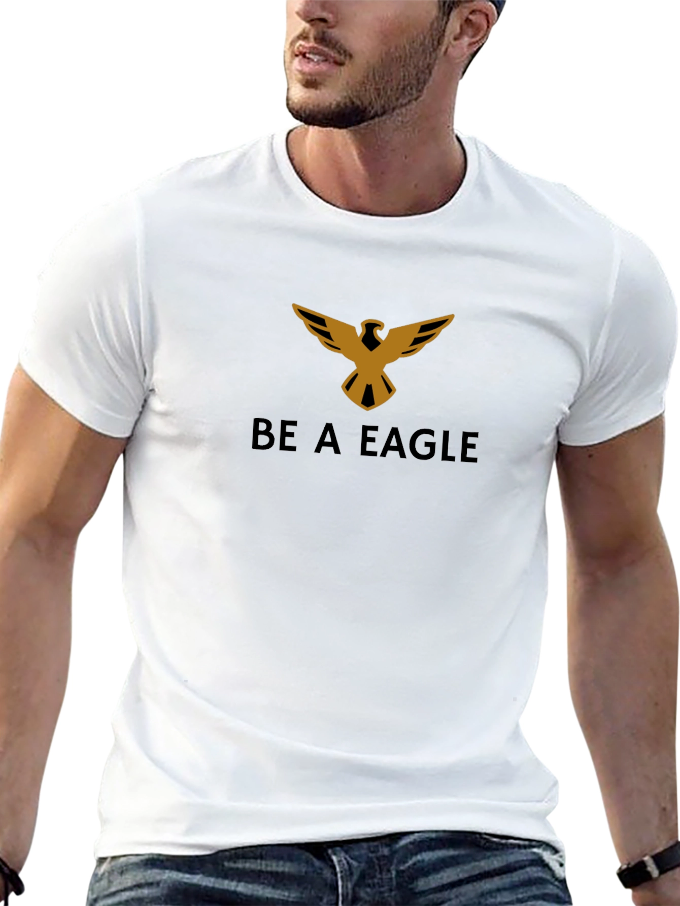 Be A Eagle Tee - Stylish Graphic Print T-Shirt