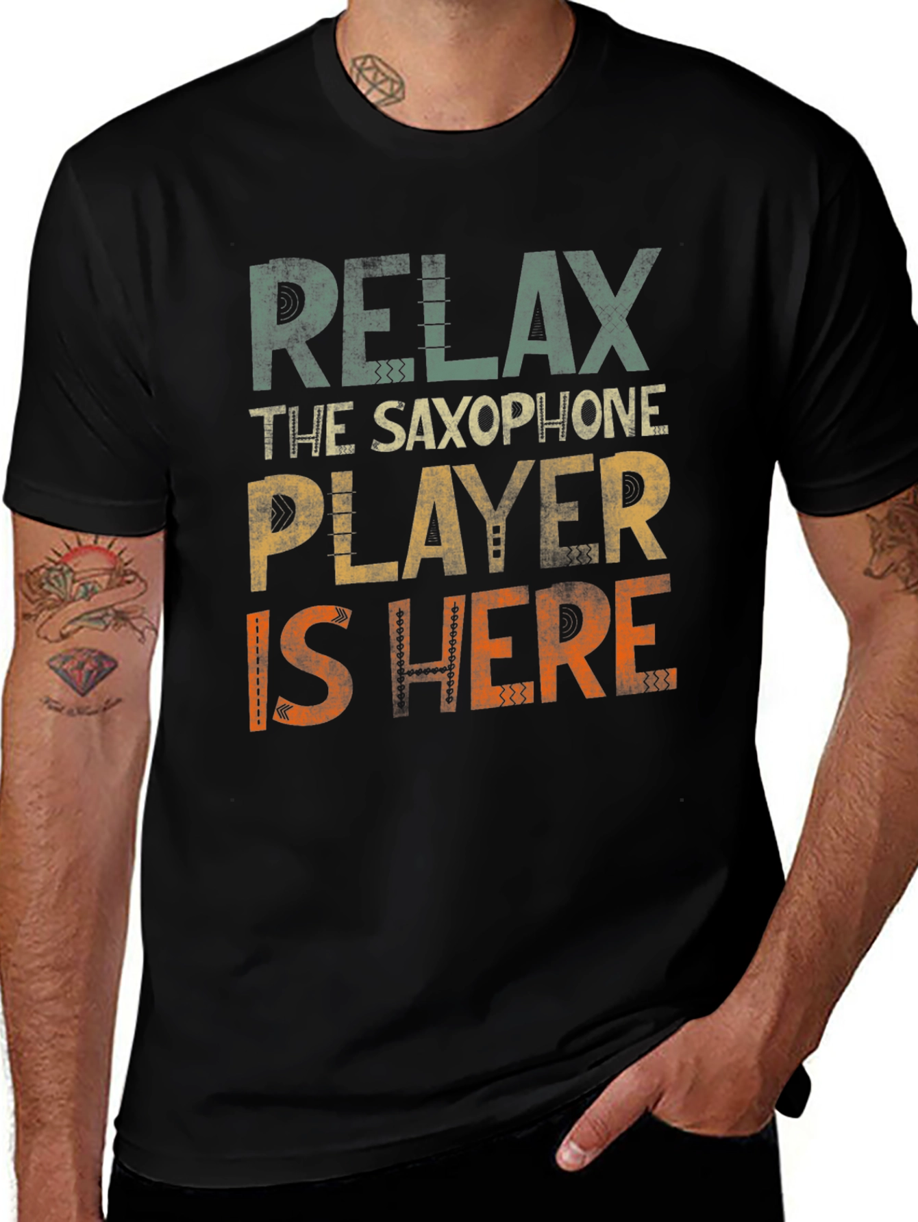 Relax Saxophone Player T-Shirt - Music Lover Tee