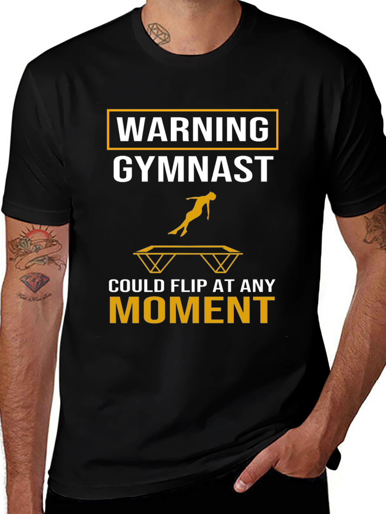 Gymnast Warning T-Shirt: Flip At Any Moment!