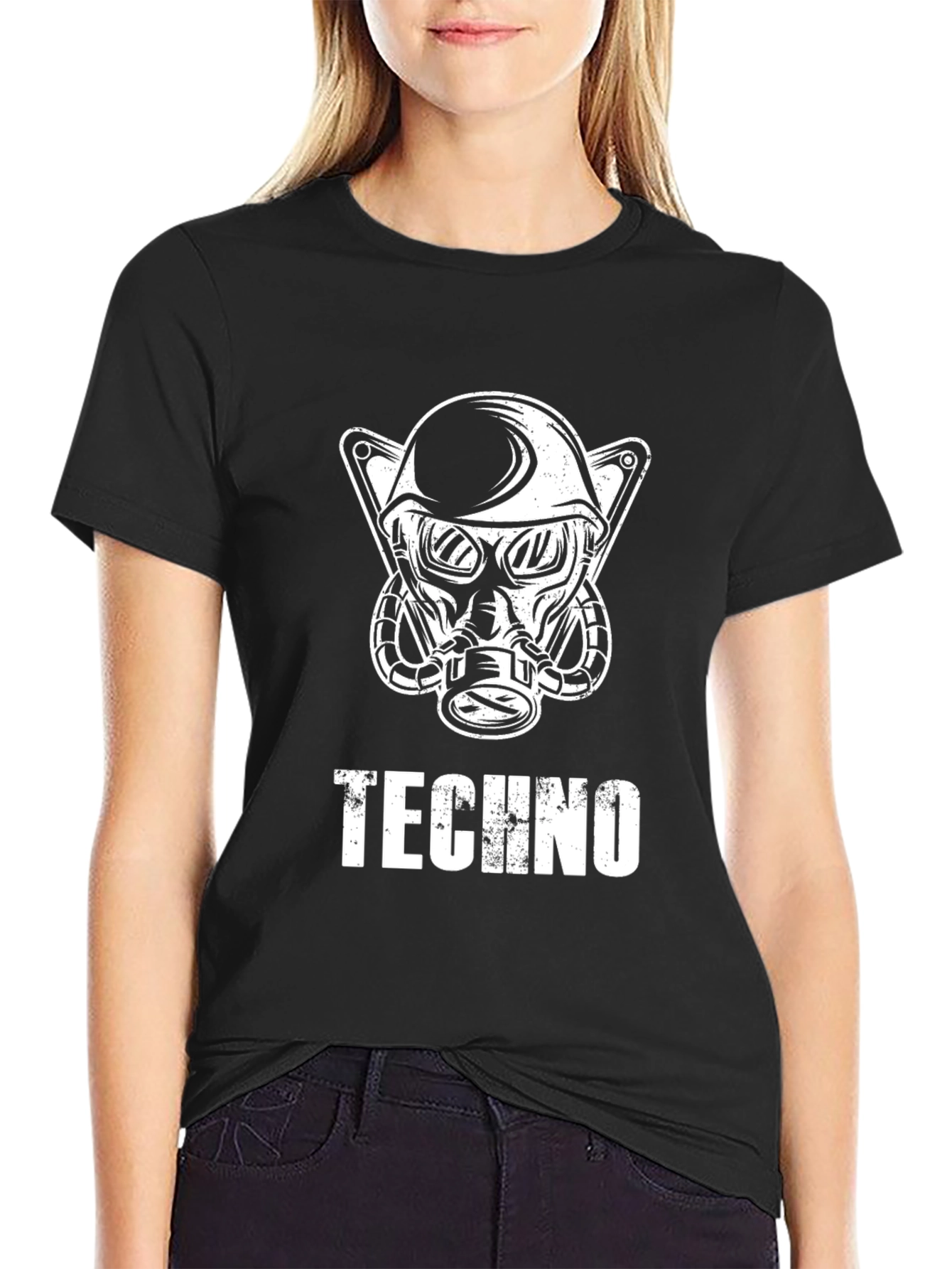 Techno Soldier Graphic T-Shirt - Cool Design!