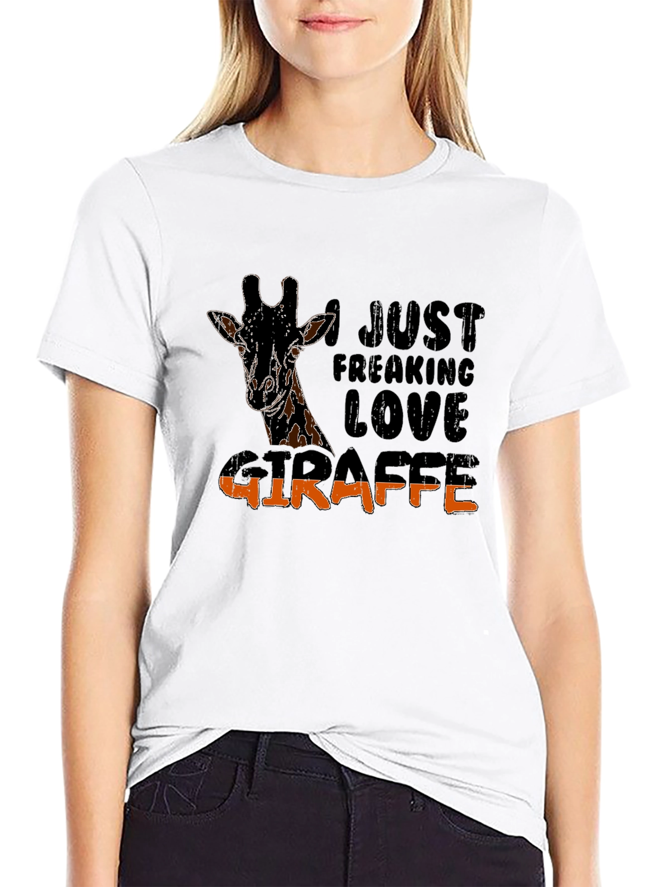 I Just Freaking Love Giraffe Graphic Tee