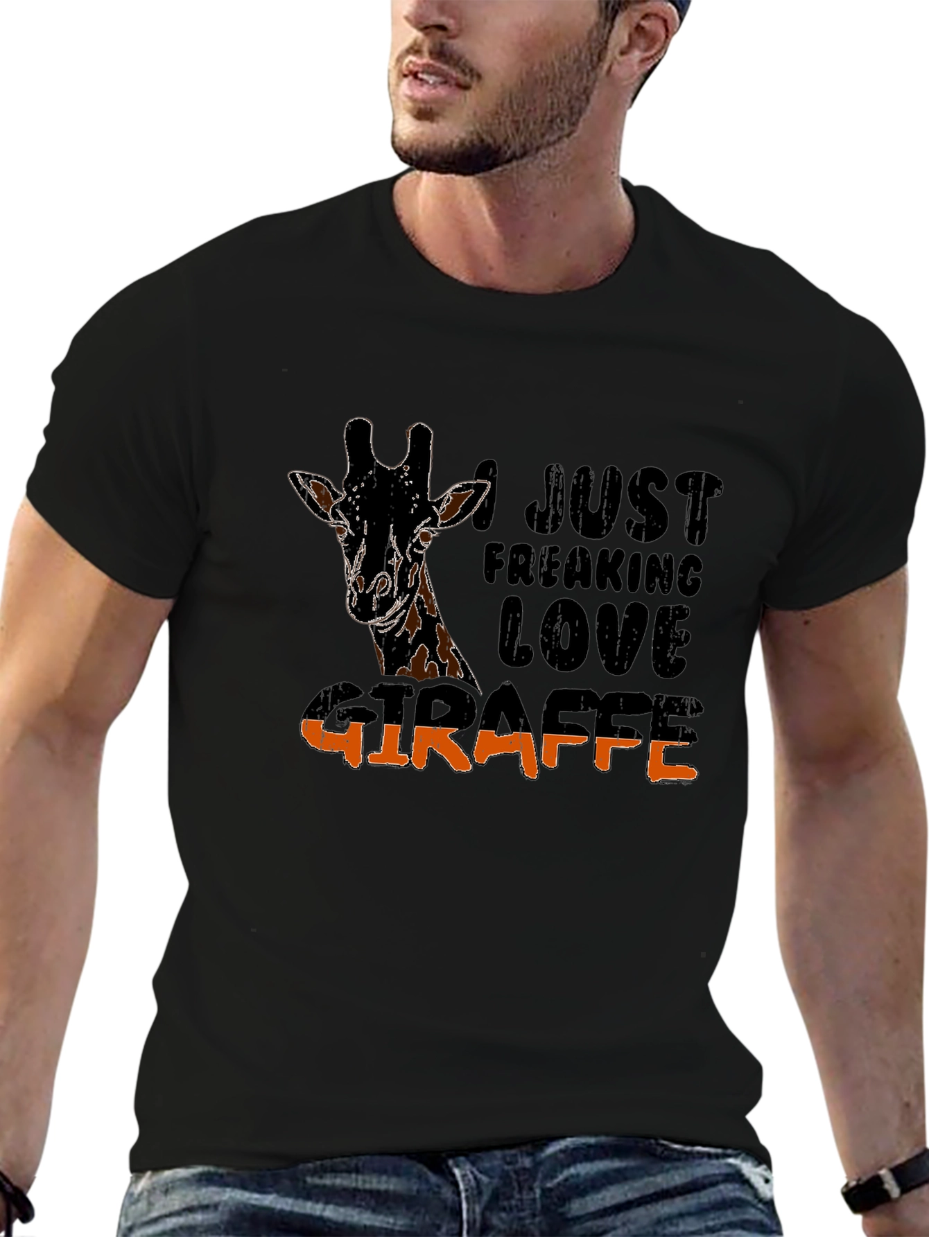 I Just Freaking Love Giraffe Graphic Tee
