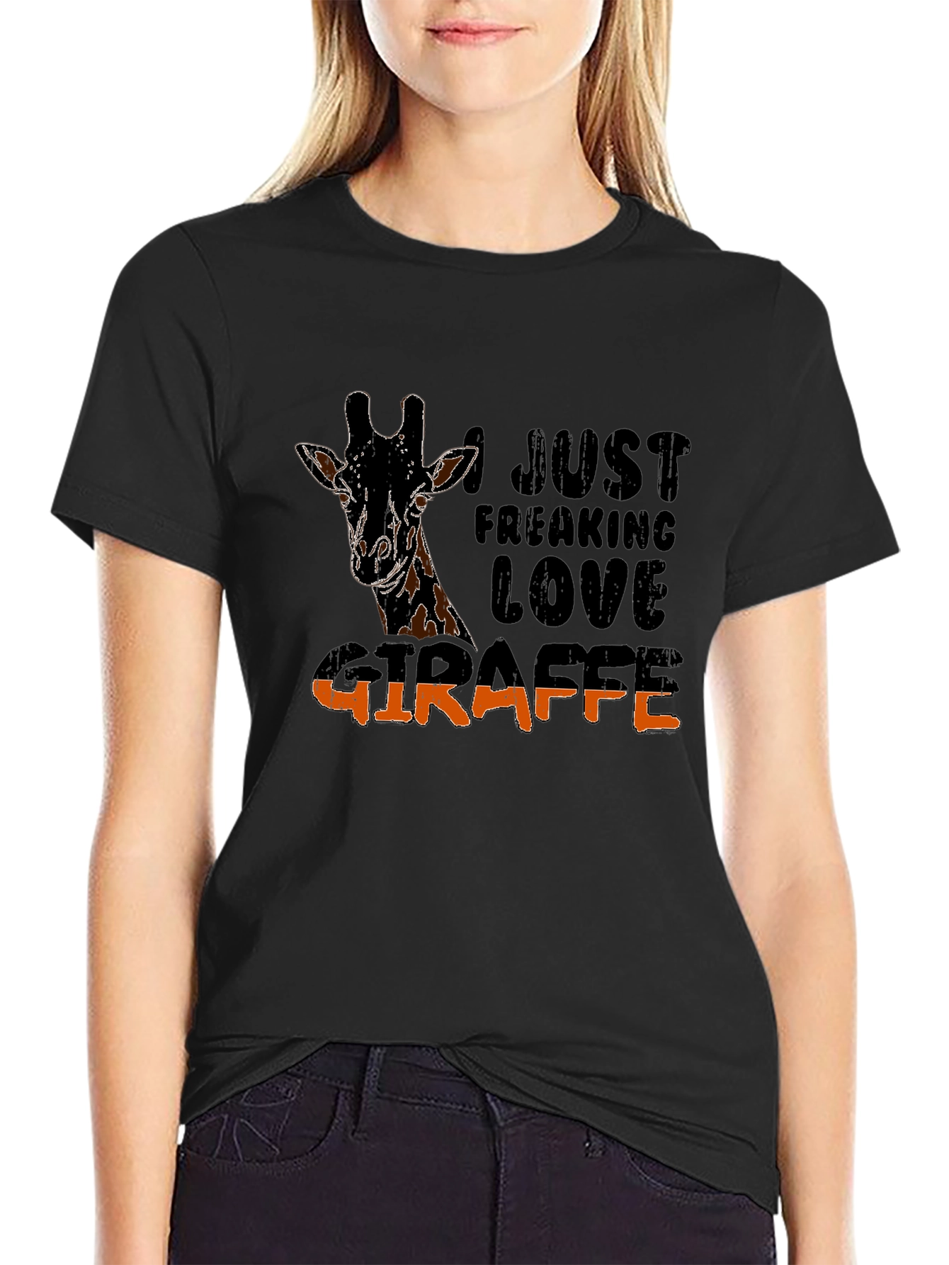 I Just Freaking Love Giraffe Graphic Tee