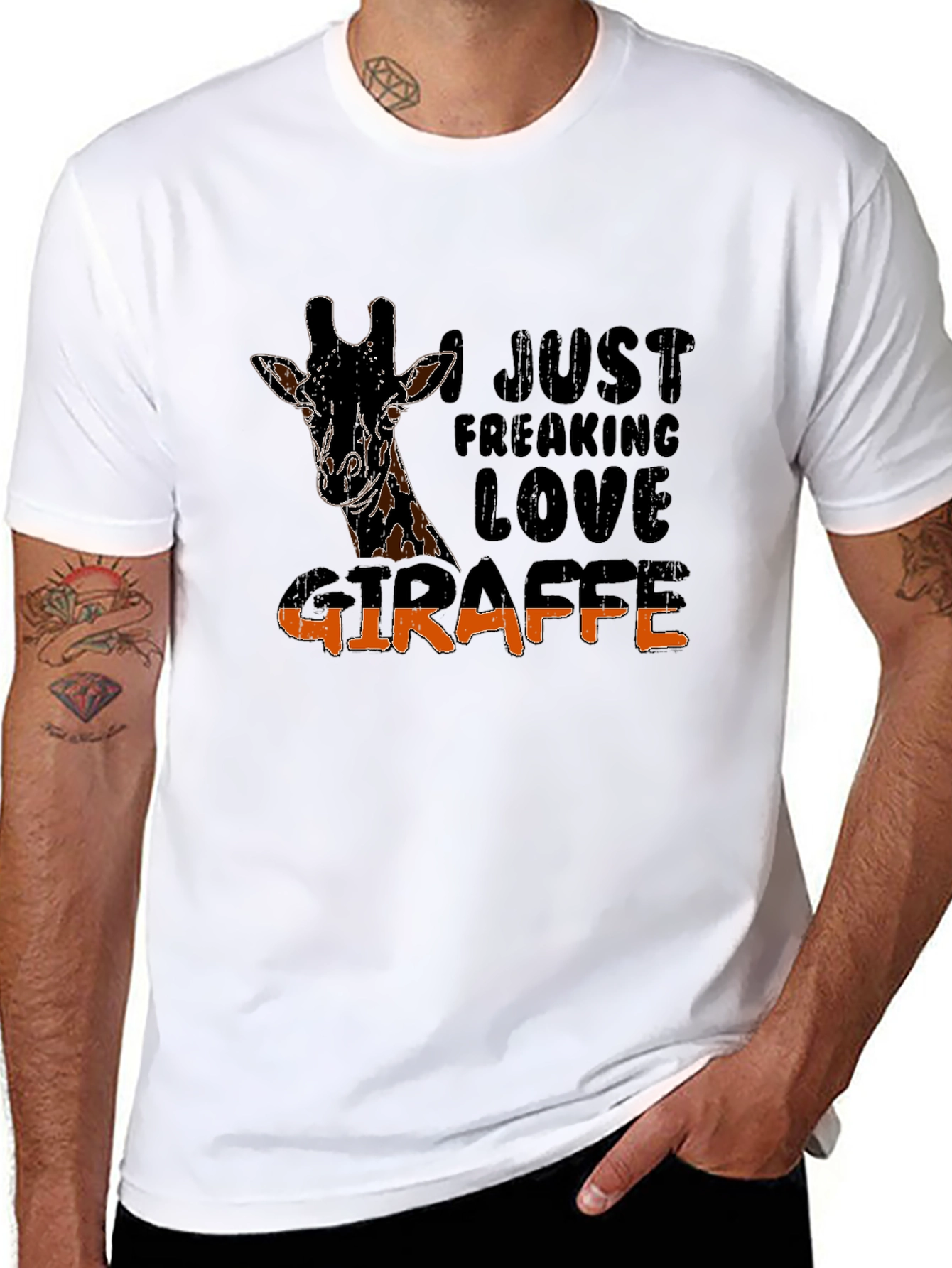 I Just Freaking Love Giraffe Graphic Tee
