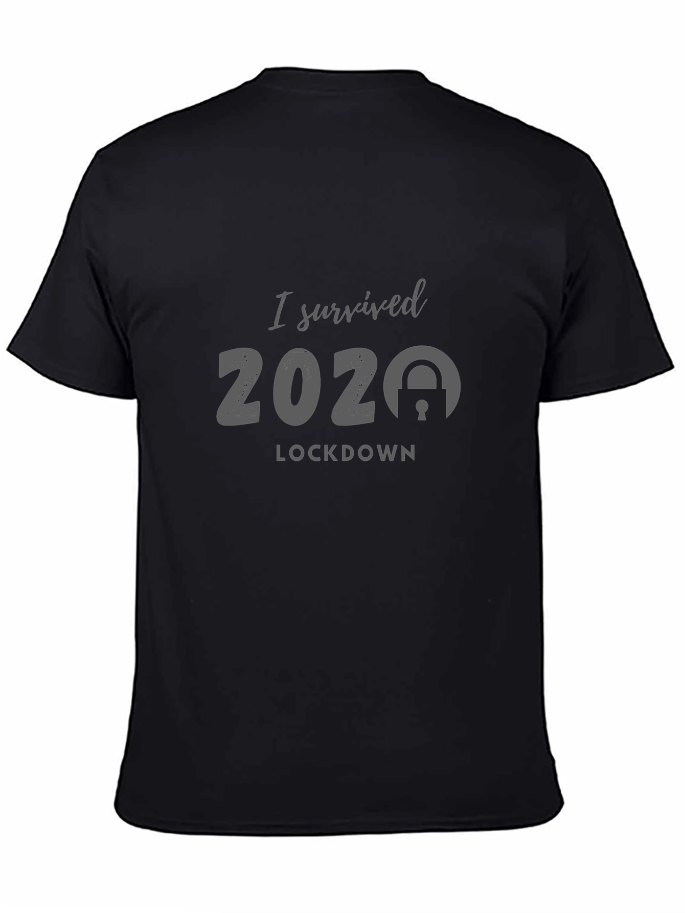 I Survived 2020 Lockdown Black T-Shirt