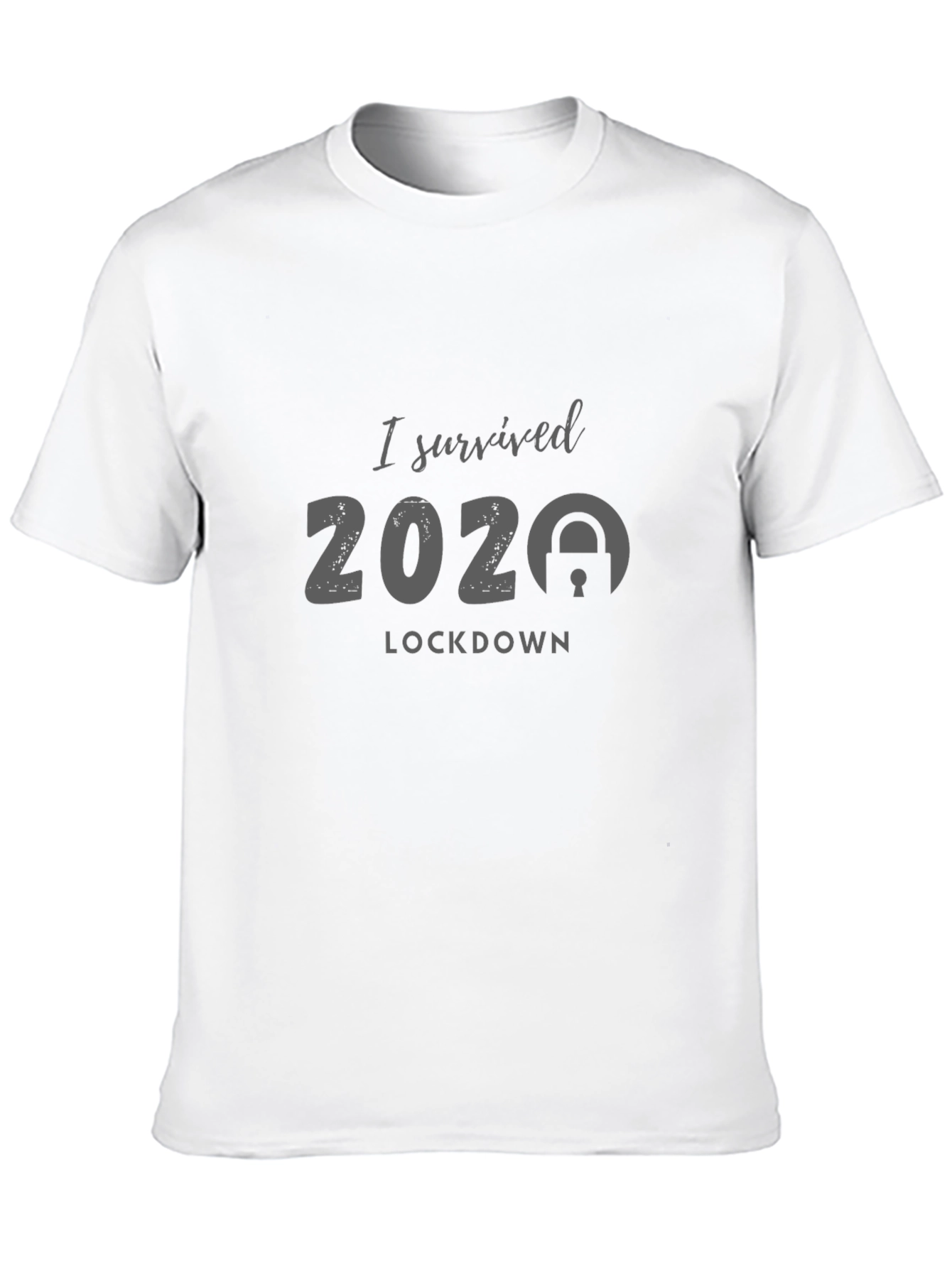 I Survived 2020 Lockdown Black T-Shirt