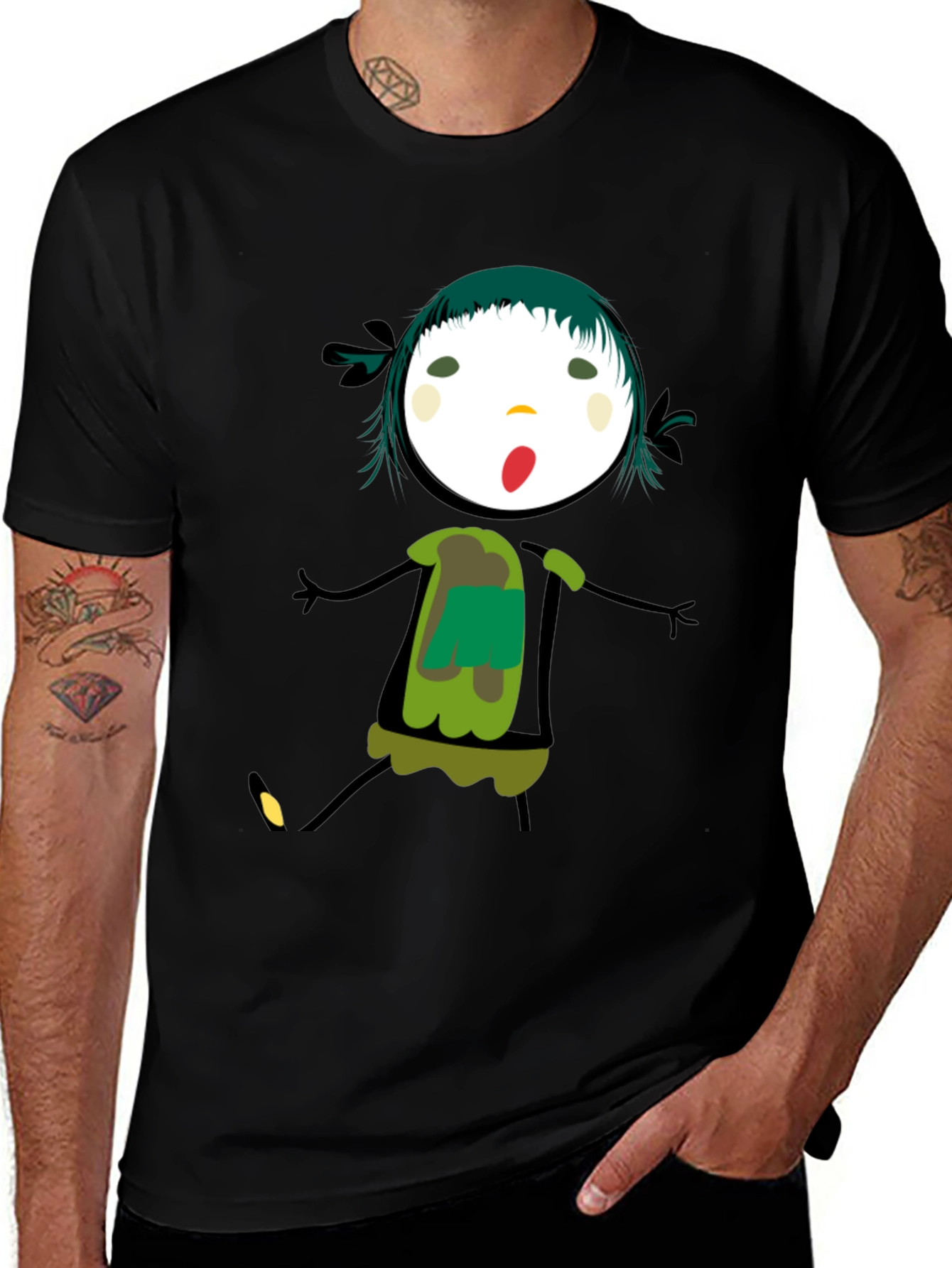 Funky Cartoon Girl T-Shirt