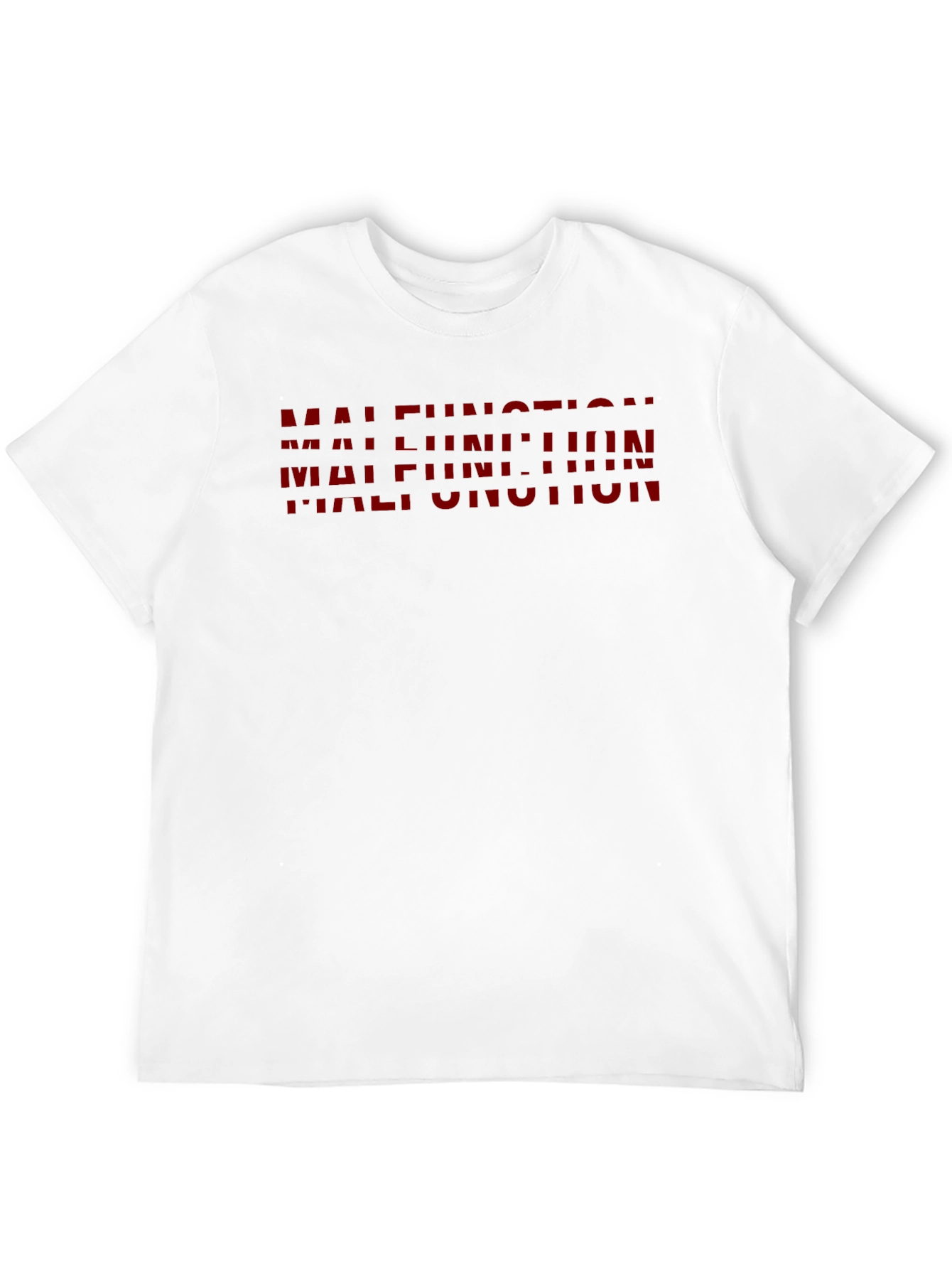 Malfunction Graphic Print Black T-Shirt