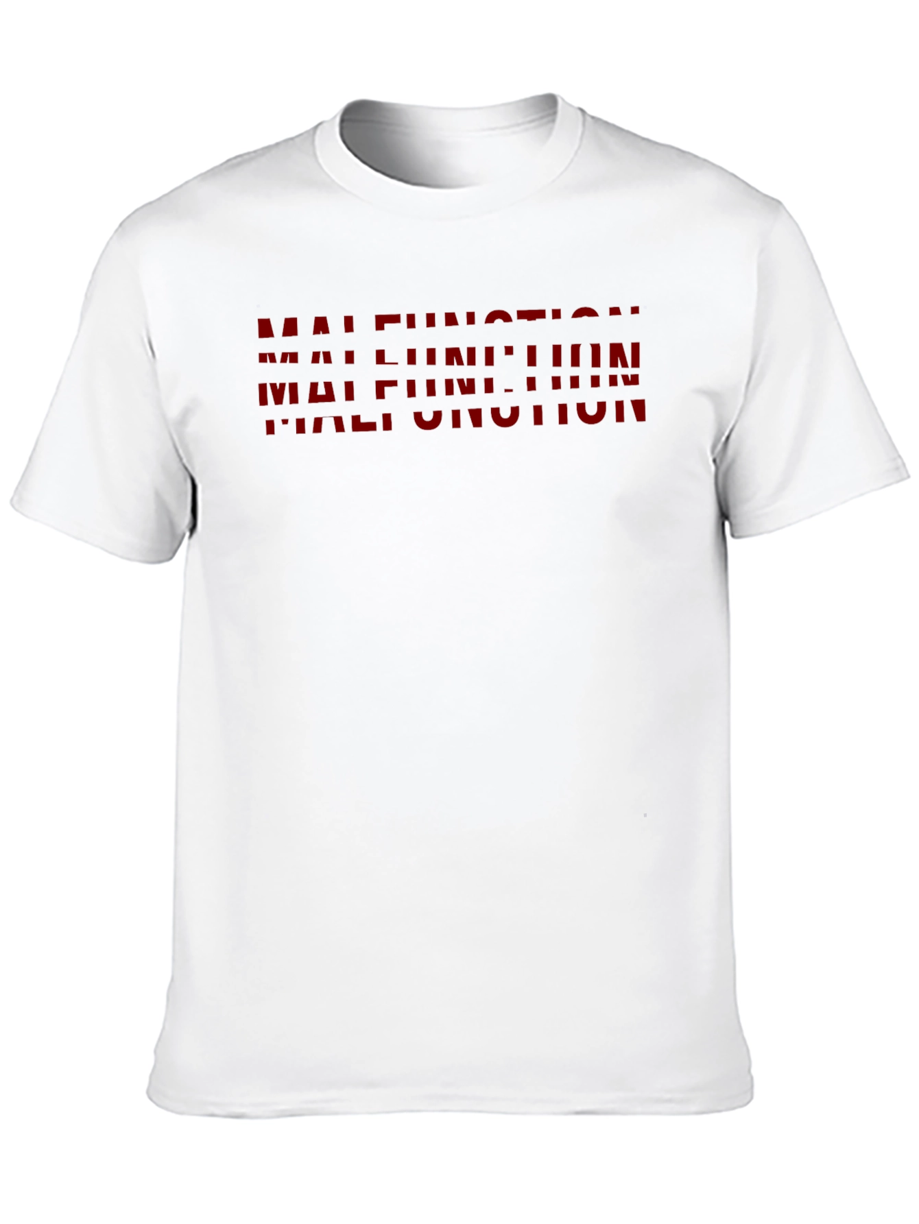 Malfunction Graphic Print Black T-Shirt