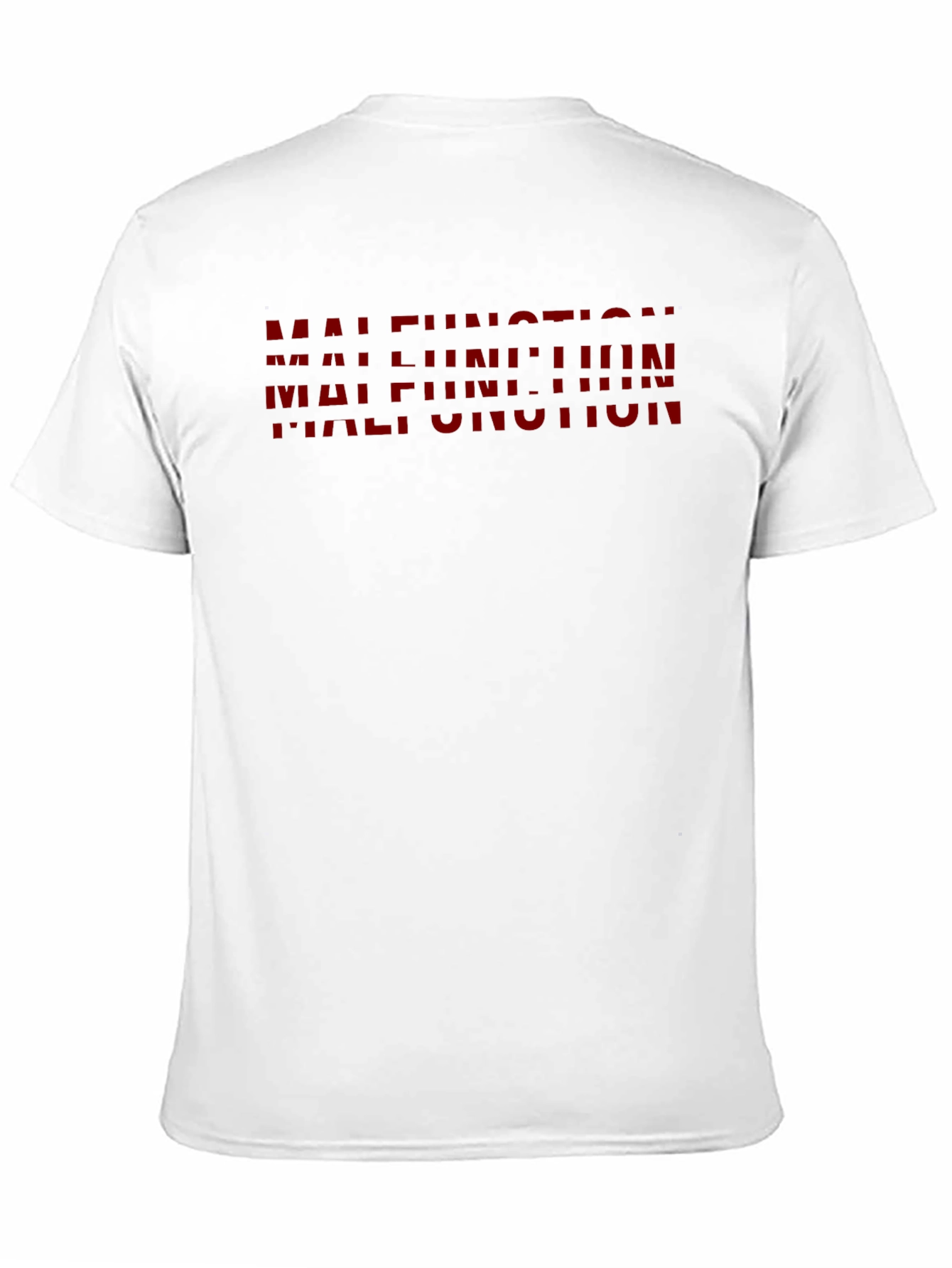 Malfunction Graphic Print Black T-Shirt