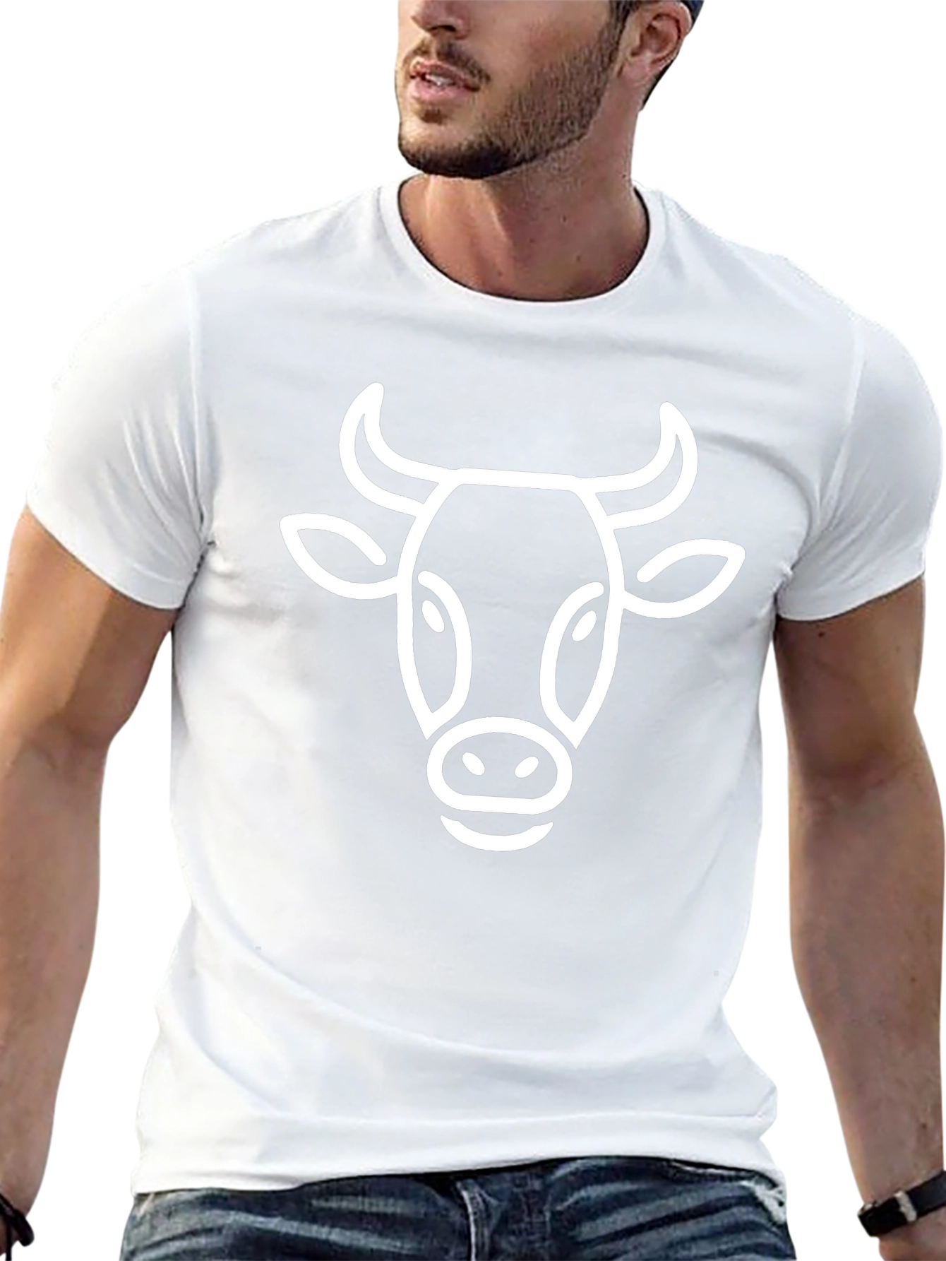 Cool Cow Graphic Black T-Shirt