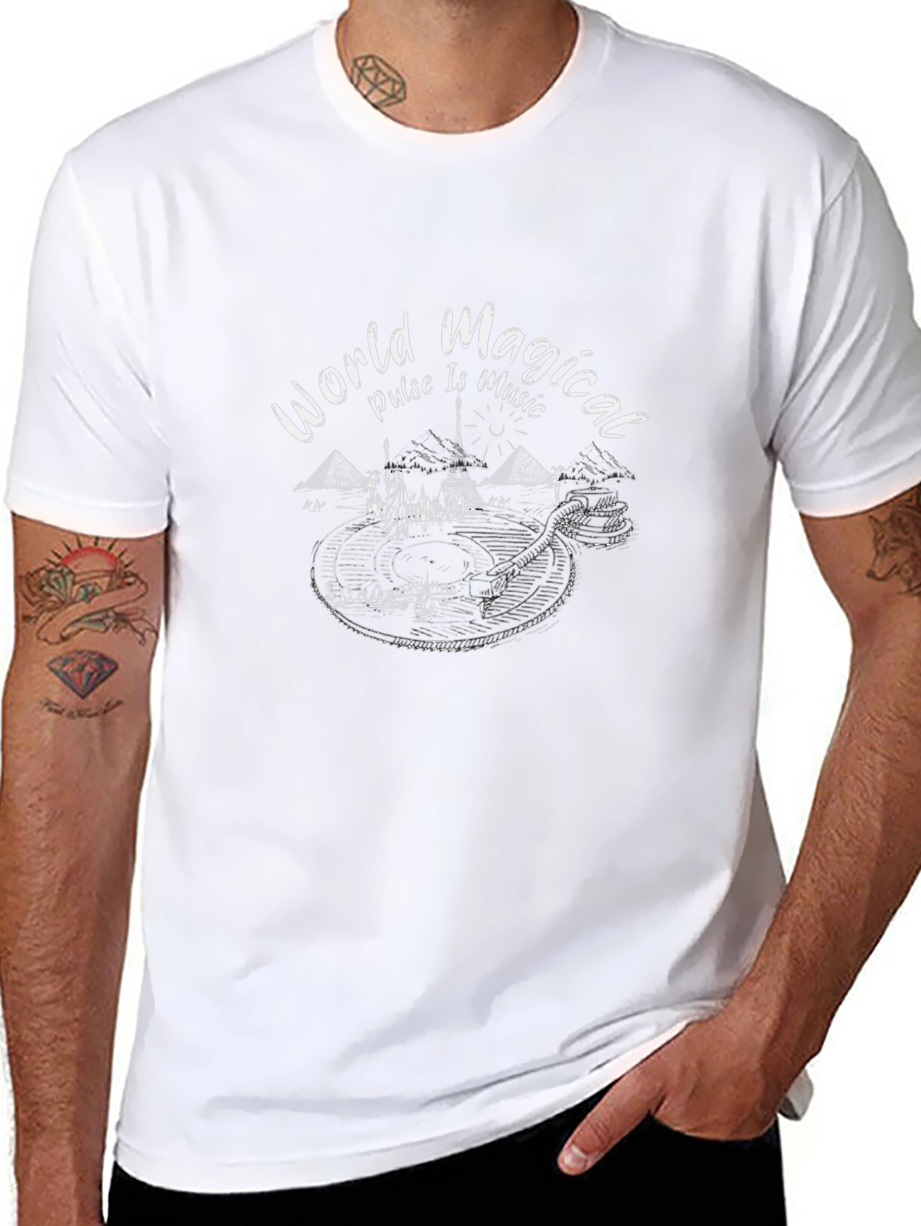 World Magical Music Black T-Shirt