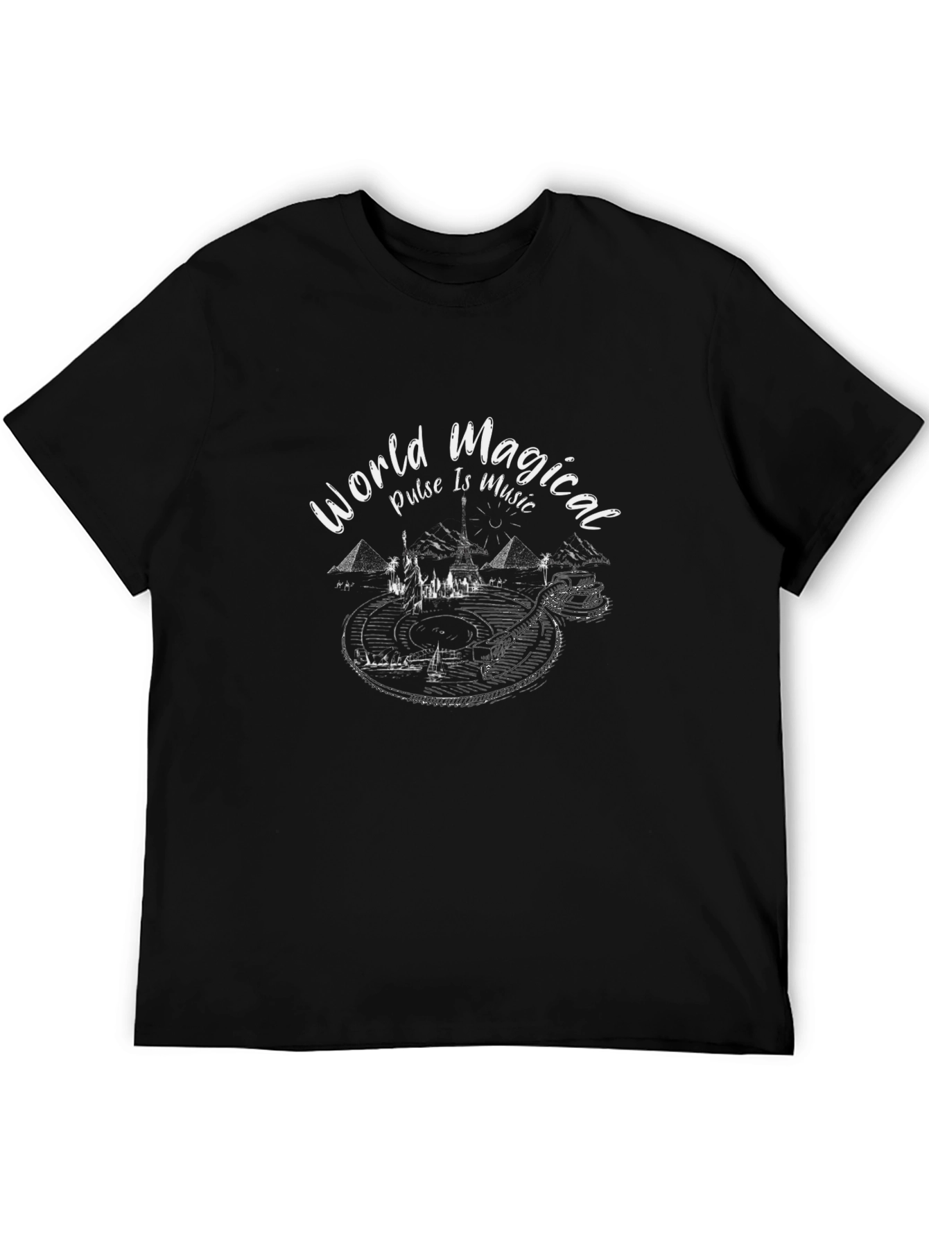 World Magical Music Black T-Shirt