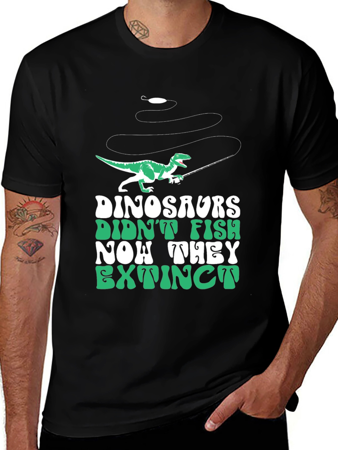 Dinosaurs Didnt Fish T-Shirt