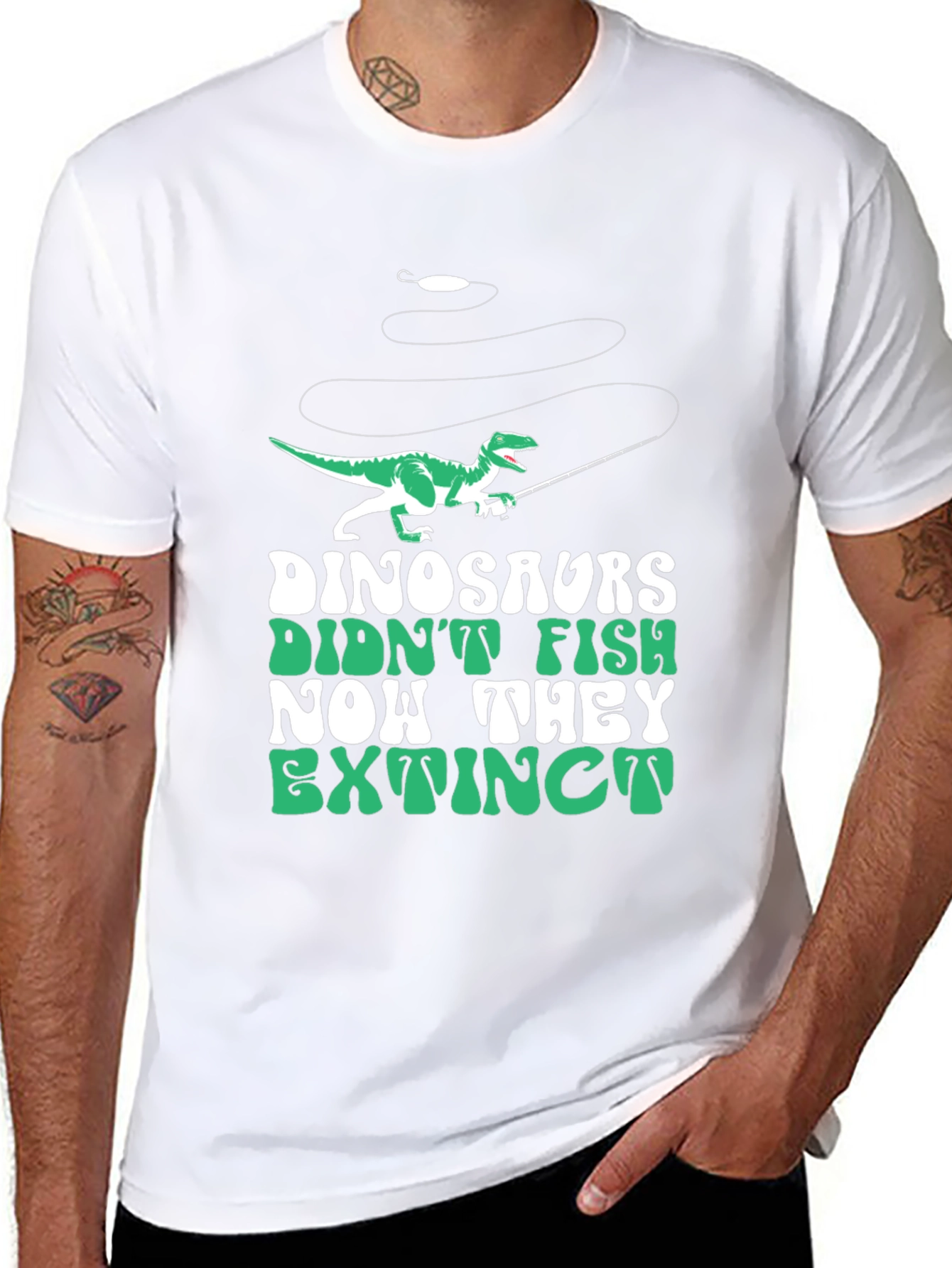 Dinosaurs Didnt Fish T-Shirt