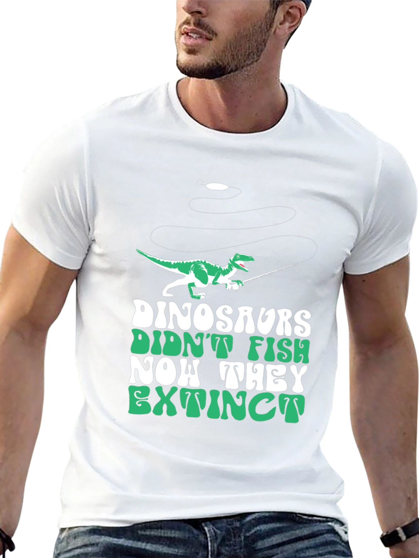 Dinosaurs Didnt Fish T-Shirt