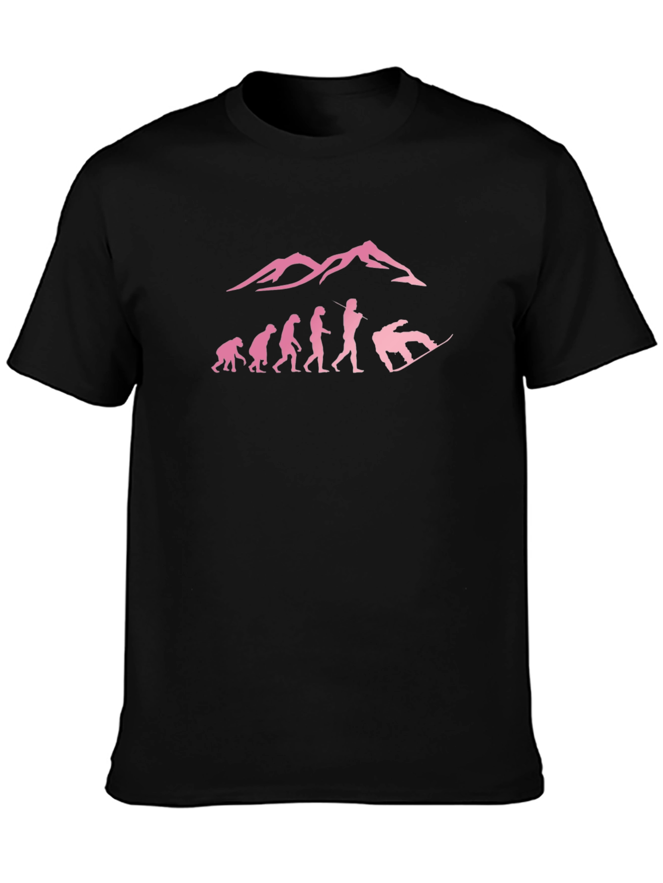Snowboard Evolution Graphic Tee - Black