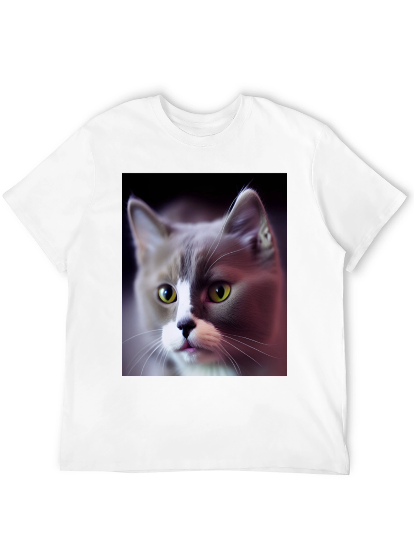 Cat Graphic Black T-Shirt