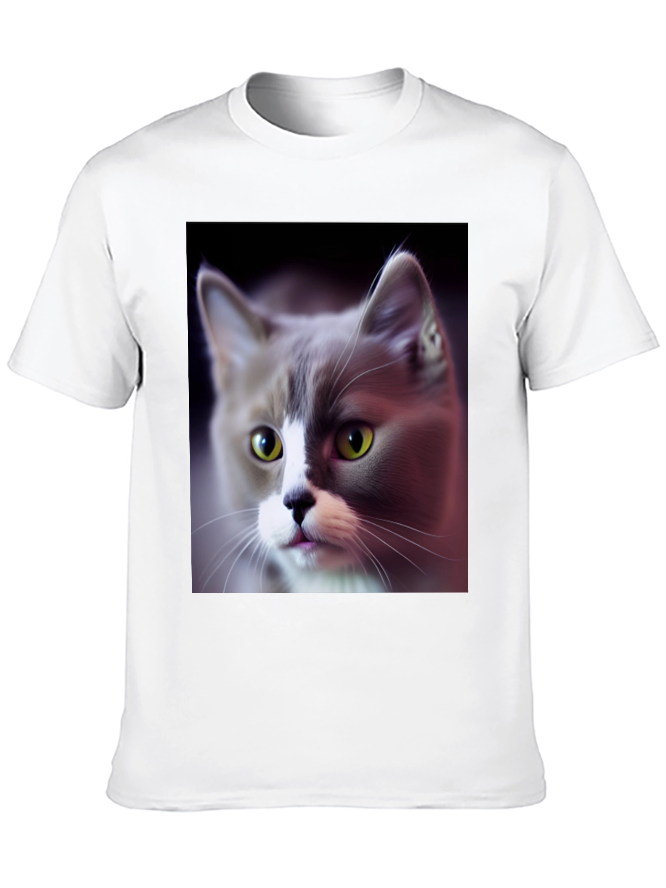 Cat Graphic Black T-Shirt