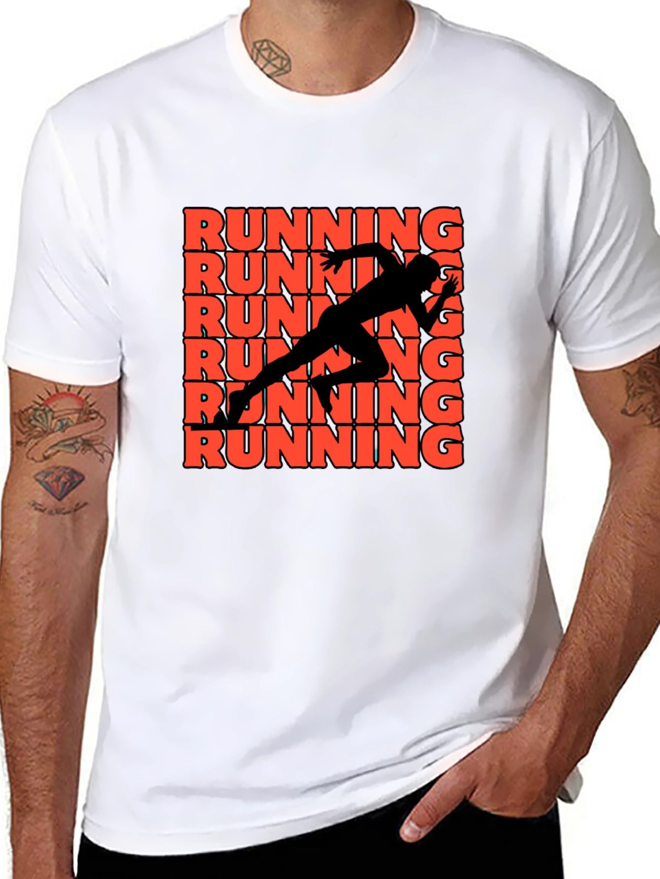 Running Graphic Print Tee