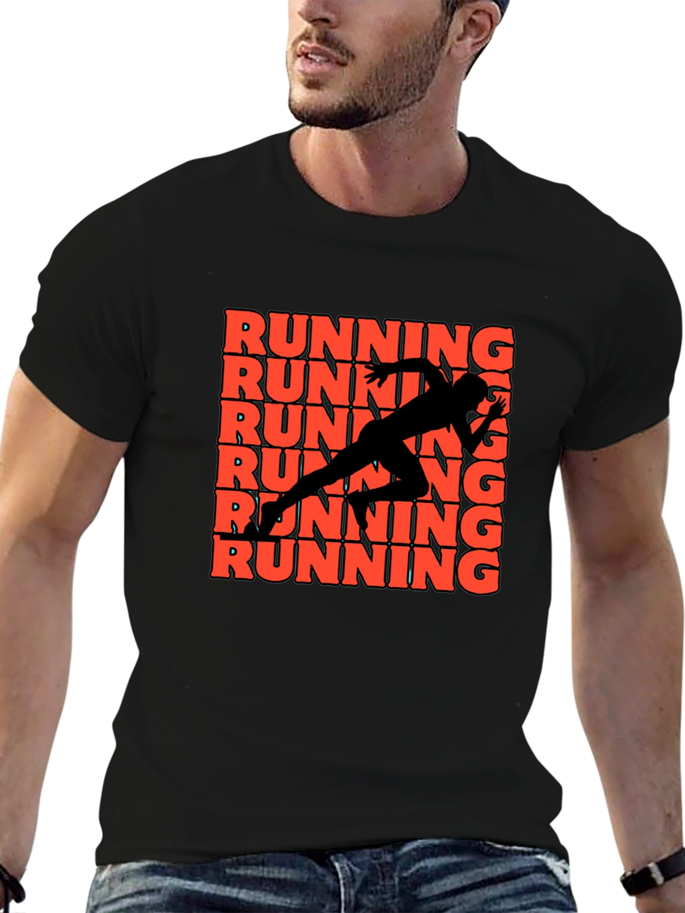 Running Graphic Print Tee
