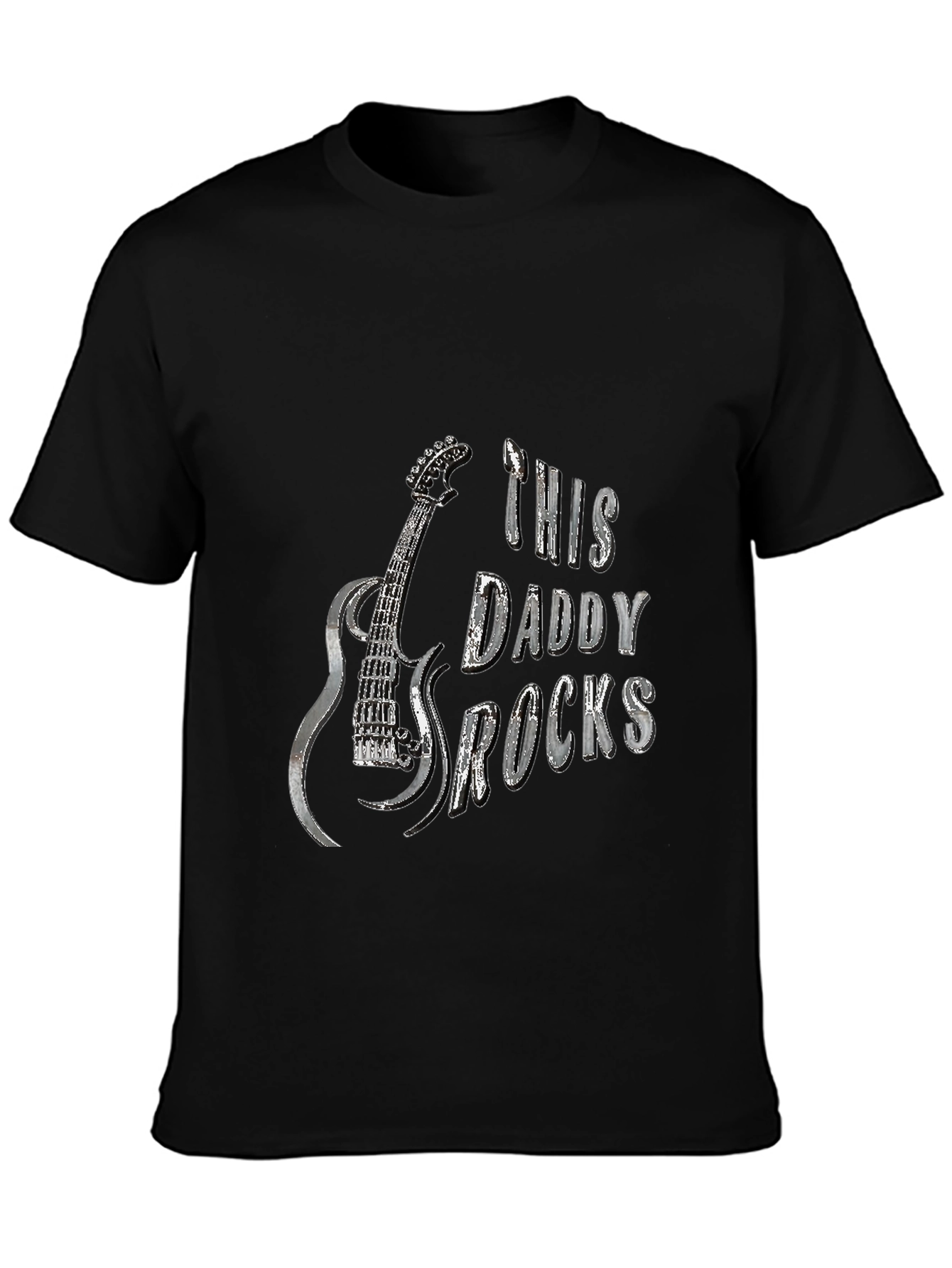 This Daddy Rocks T-Shirt - Guitar Graphic Tee