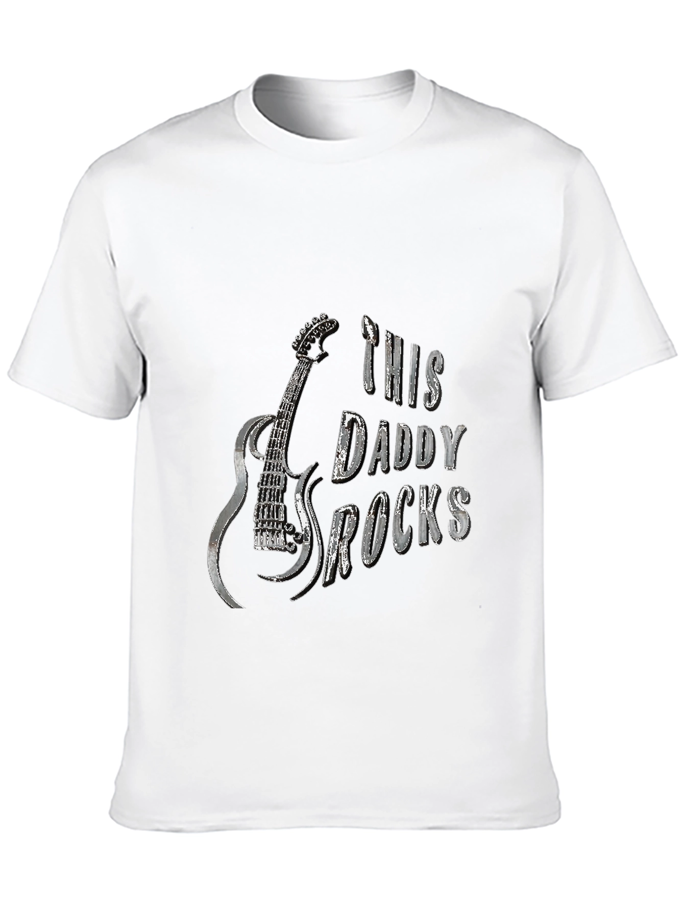 This Daddy Rocks T-Shirt - Guitar Graphic Tee