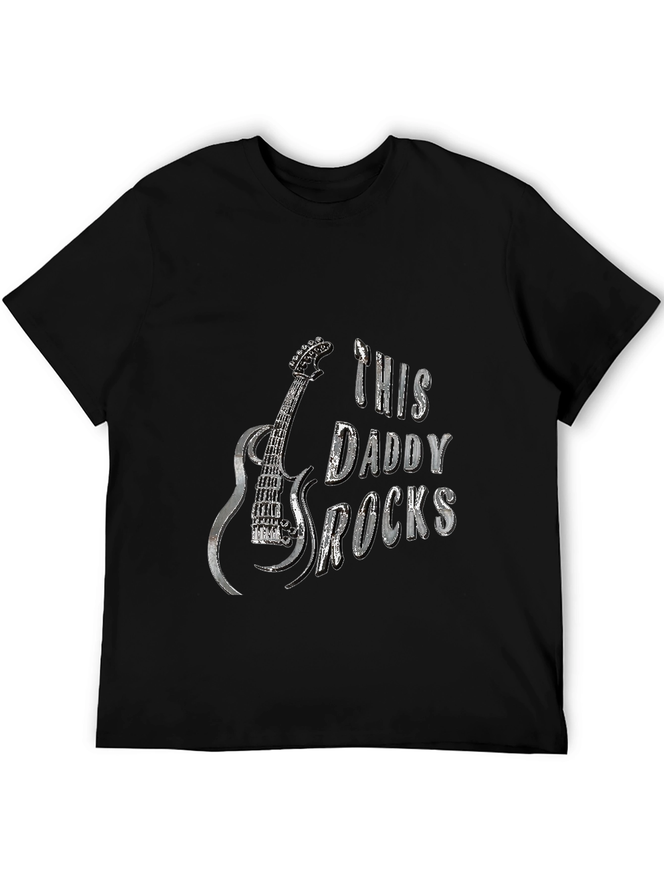 This Daddy Rocks T-Shirt - Guitar Graphic Tee