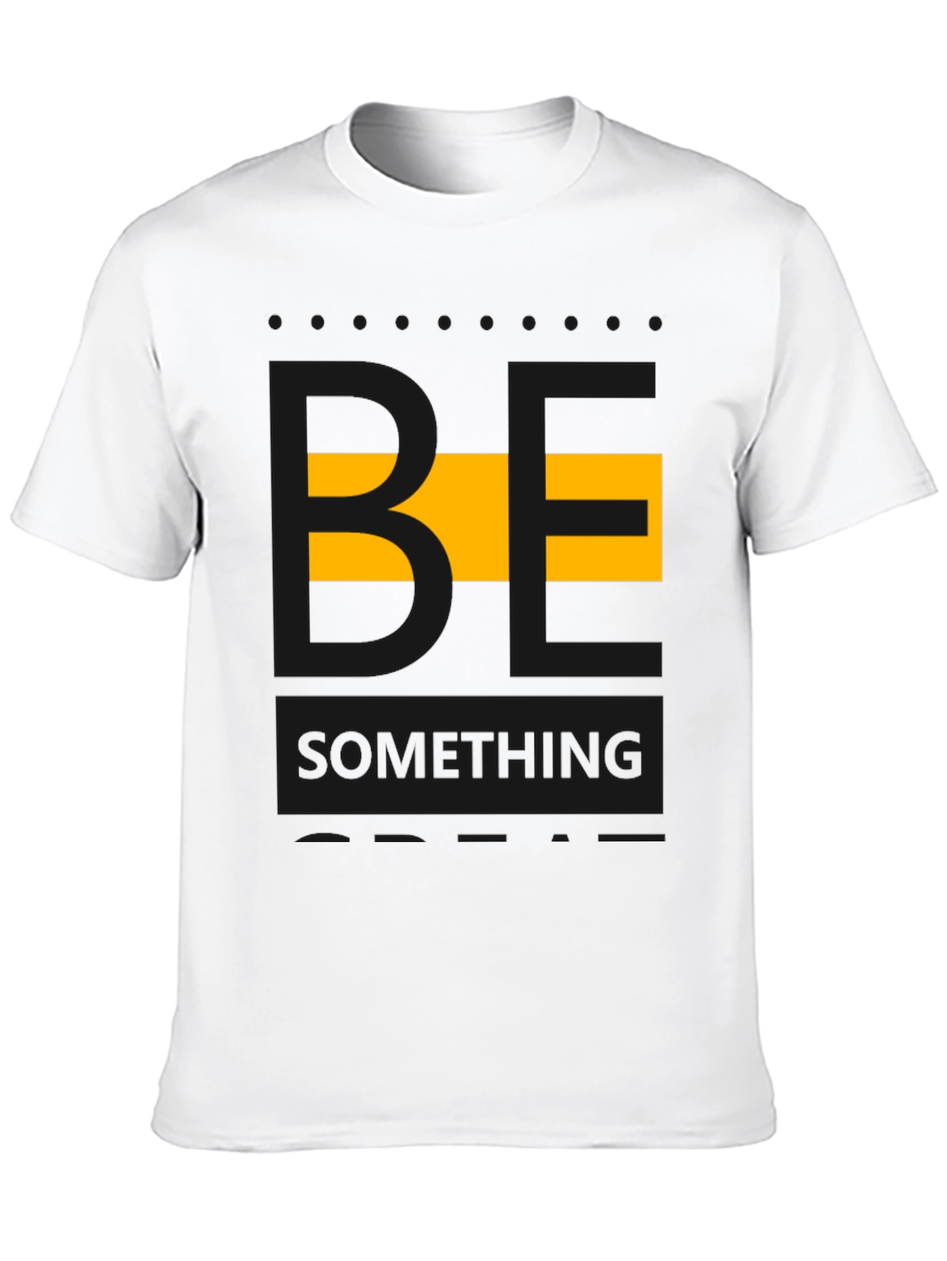Be Something Graphic Tee - Stylish Mens Black T-Shirt