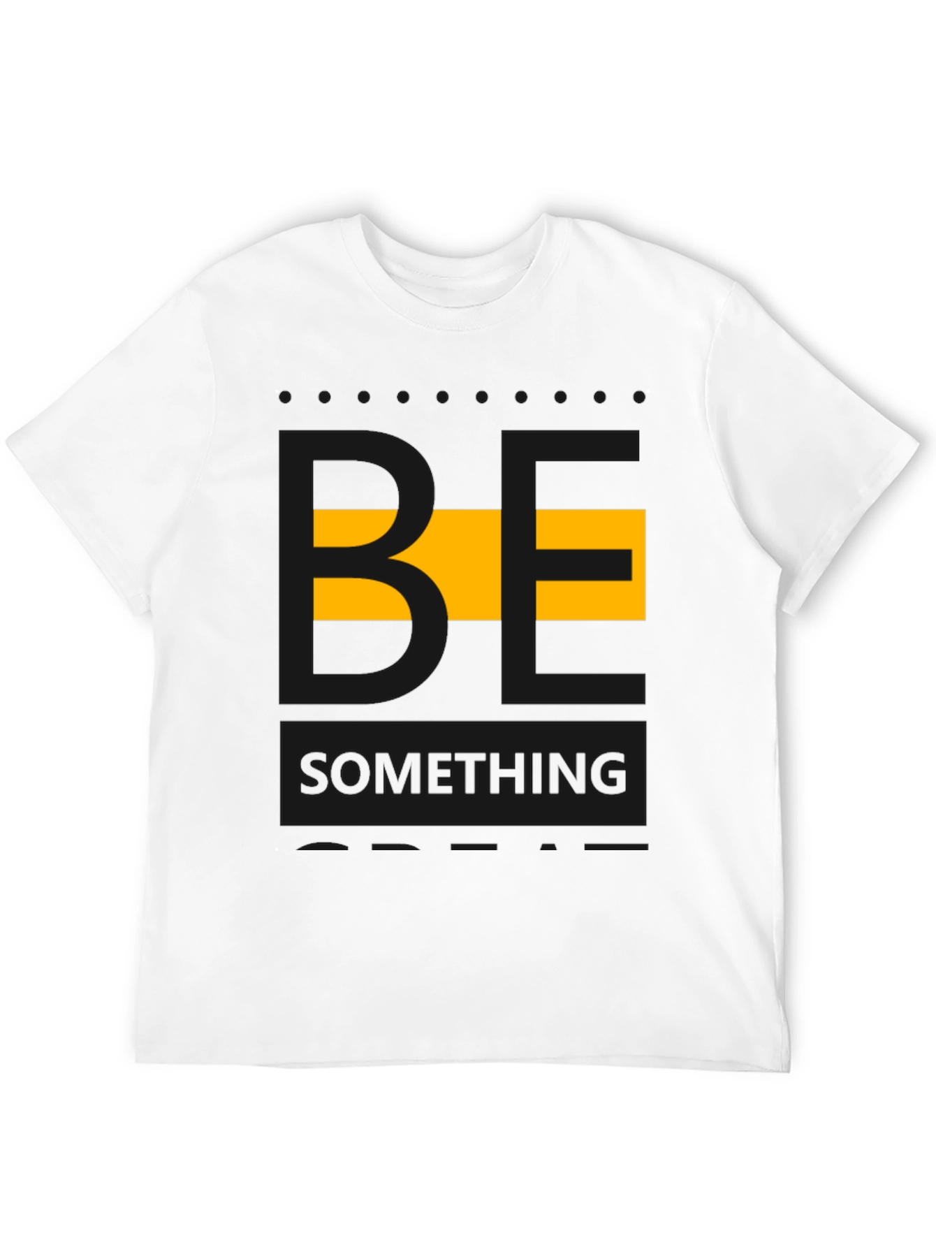 Be Something Graphic Tee - Stylish Mens Black T-Shirt