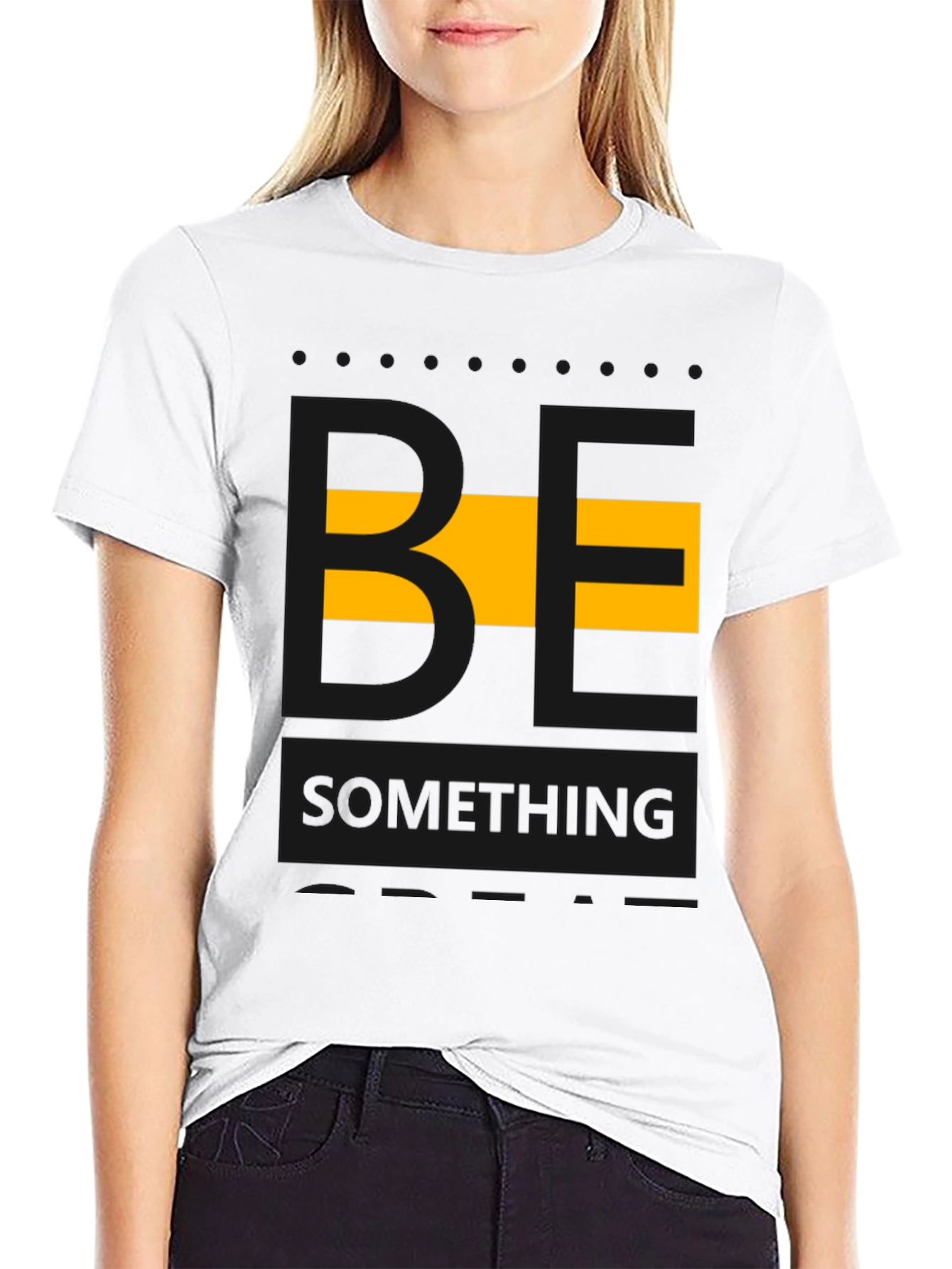 Be Something Graphic Tee - Stylish Mens Black T-Shirt