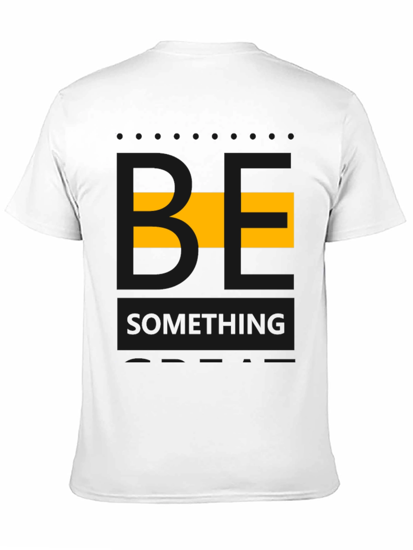 Be Something Graphic Tee - Stylish Mens Black T-Shirt