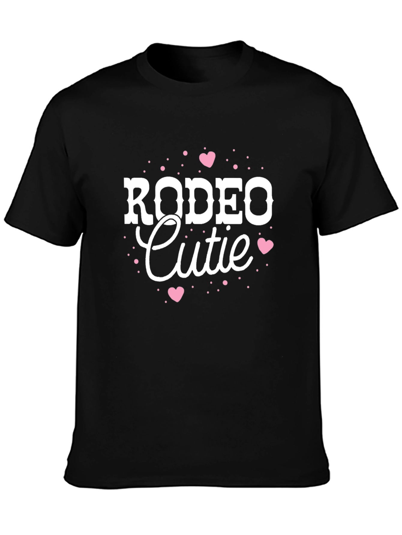 Rodeo Cutie Graphic Tee - Black Cotton T-Shirt