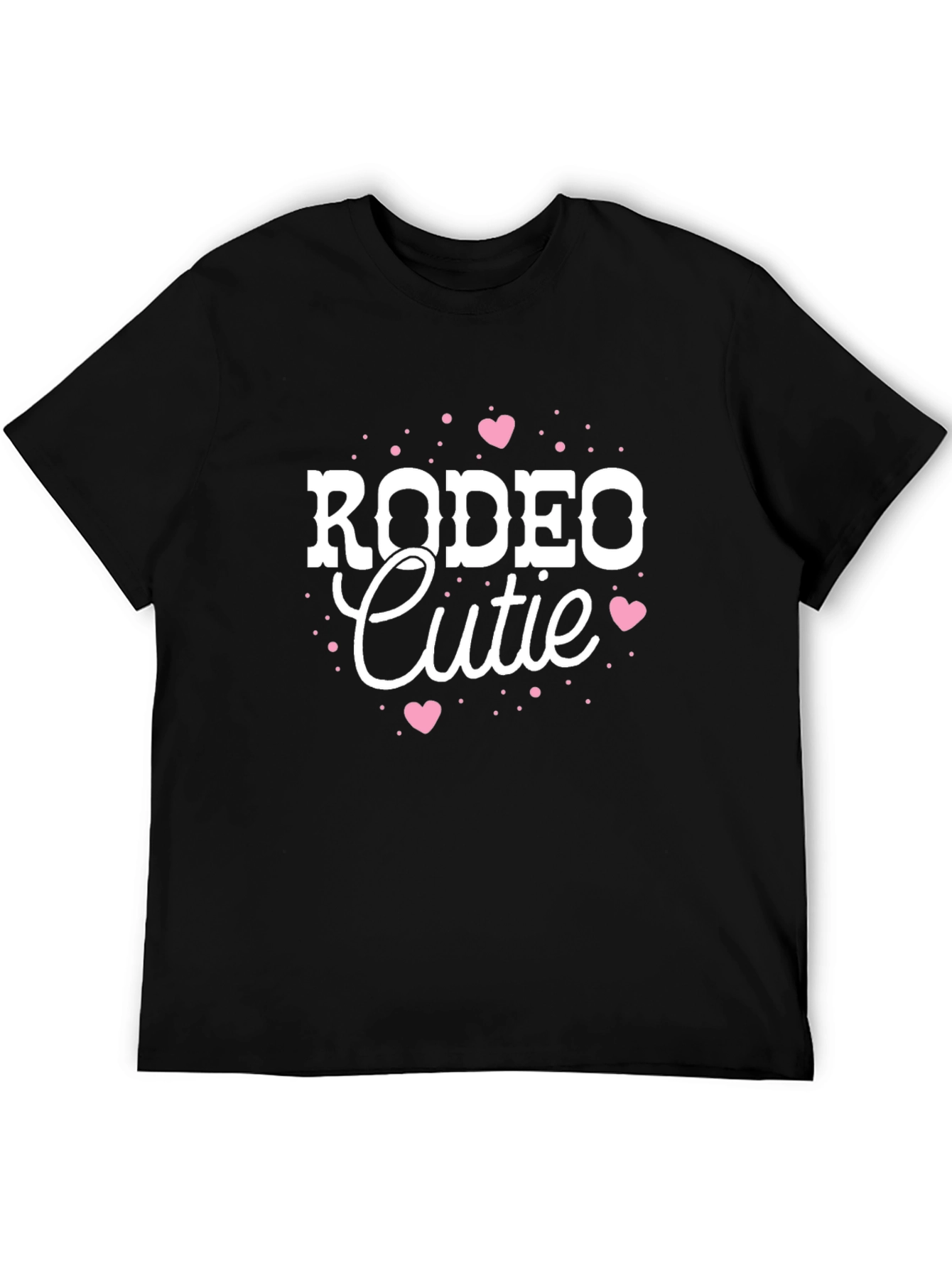 Rodeo Cutie Graphic Tee - Black Cotton T-Shirt
