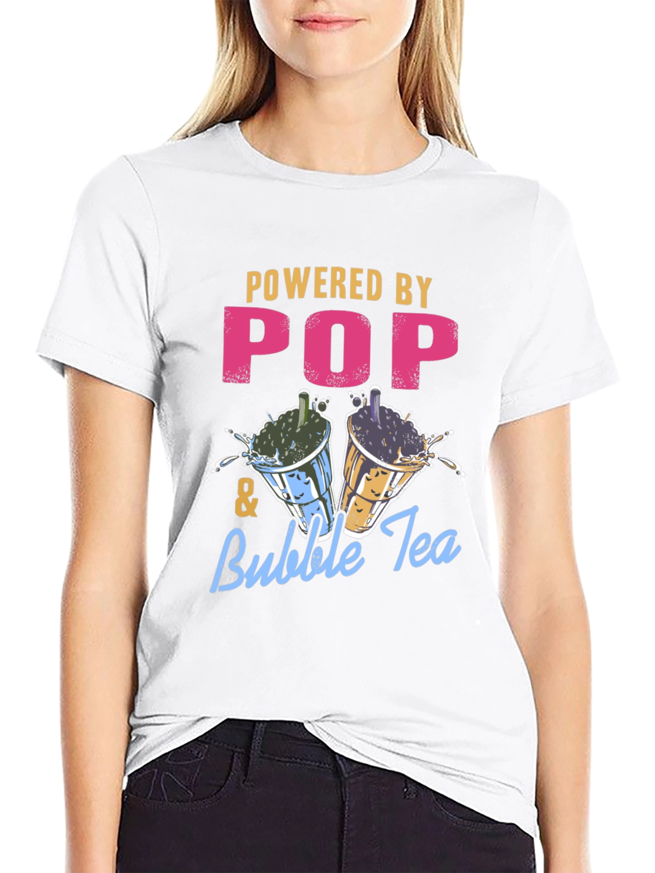 Powered by Pop & Bubble Tea T-Shirt