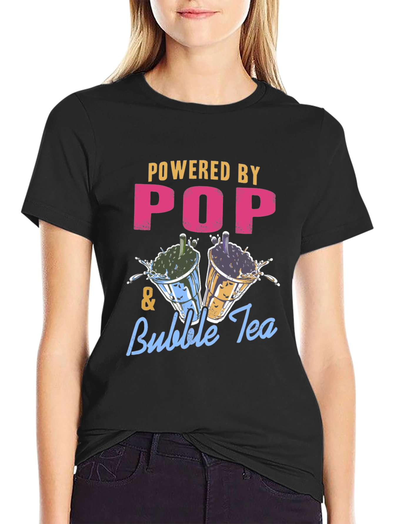 Powered by Pop & Bubble Tea T-Shirt