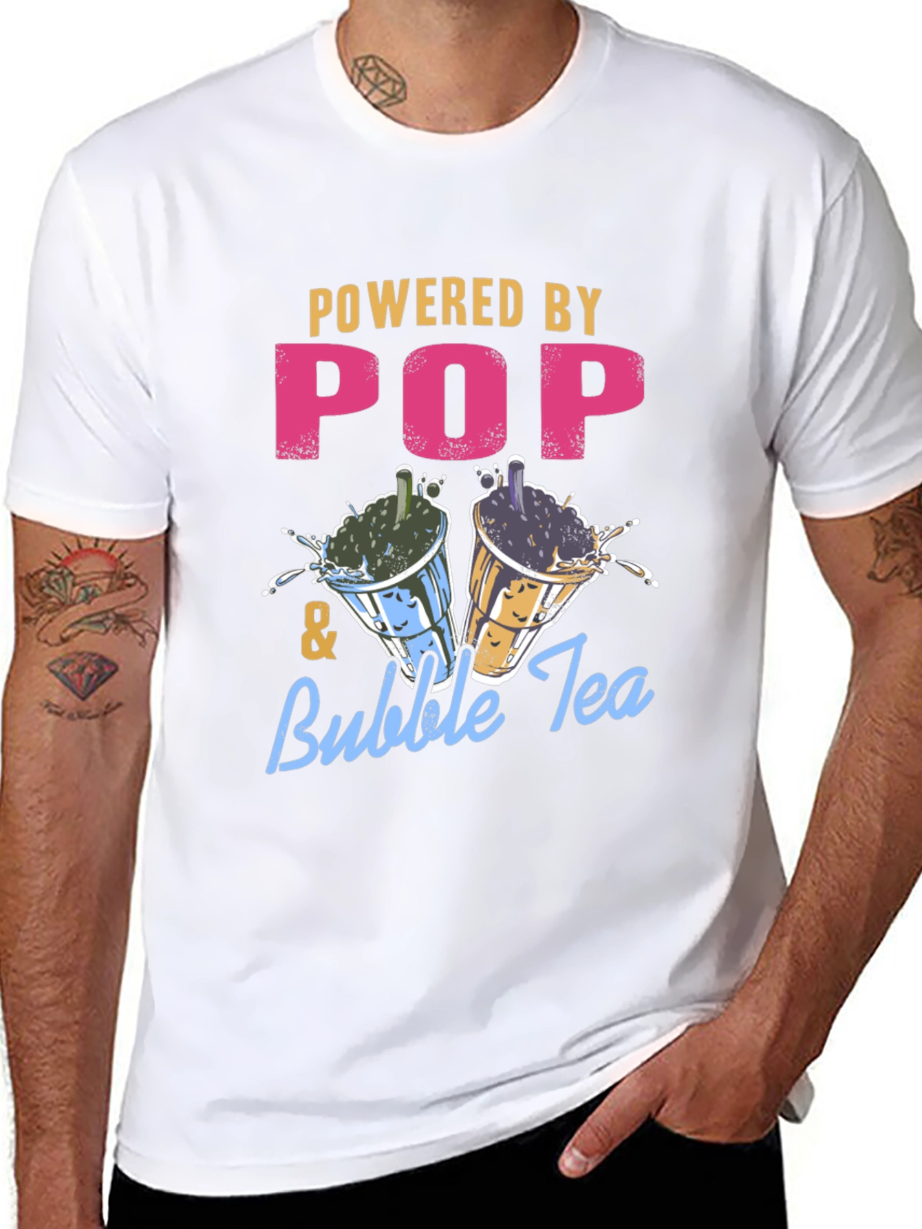 Powered by Pop & Bubble Tea T-Shirt