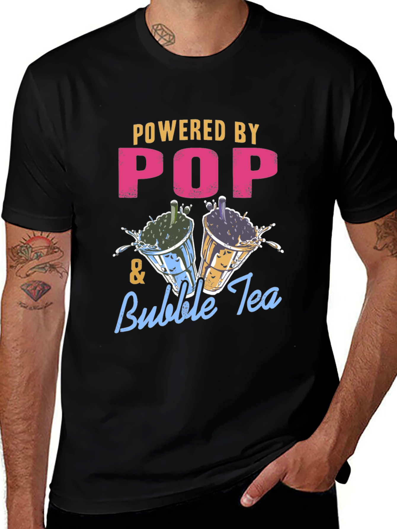 Powered by Pop & Bubble Tea T-Shirt