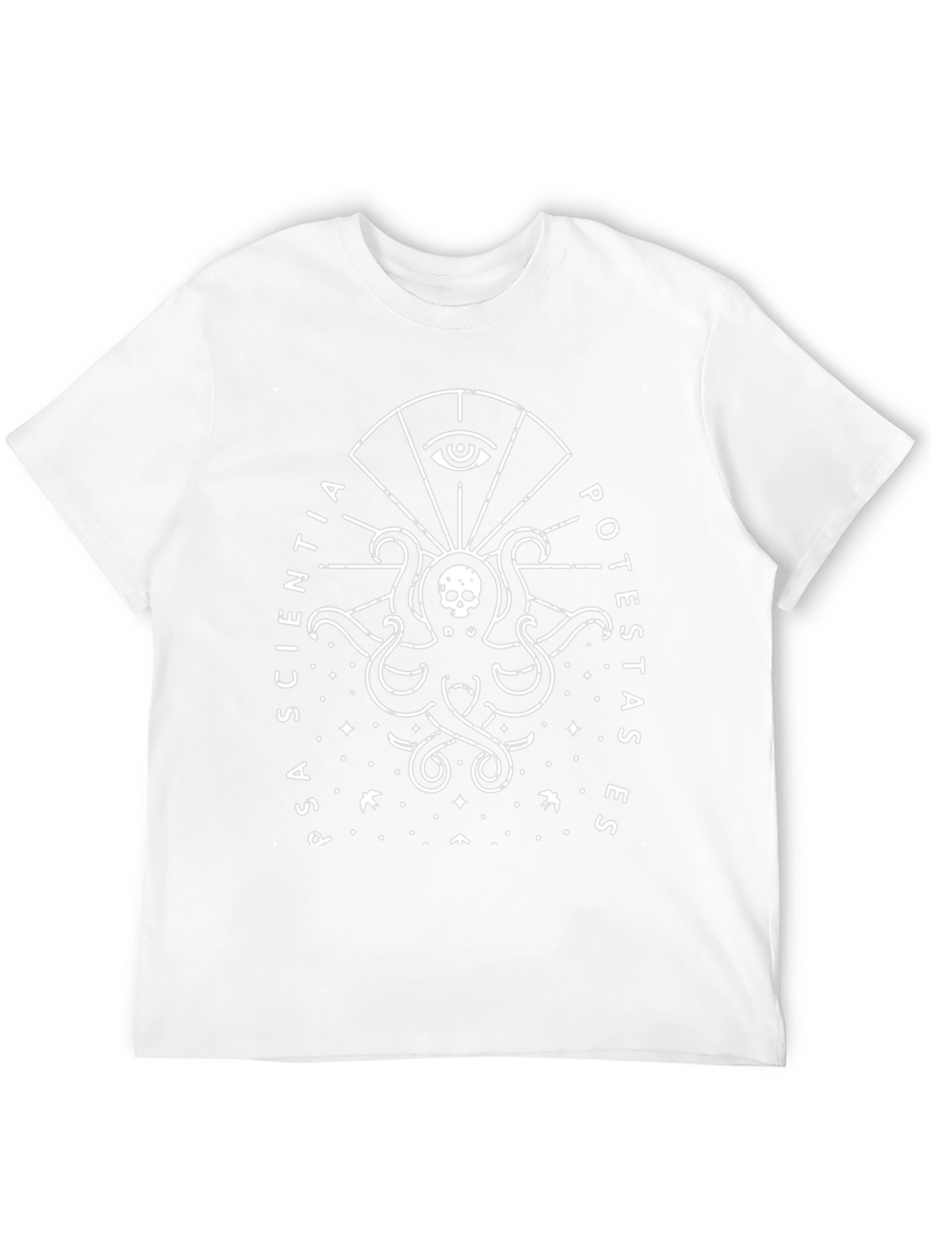 Skull Octopus T-Shirt - Sciencia Potestas Es Tee