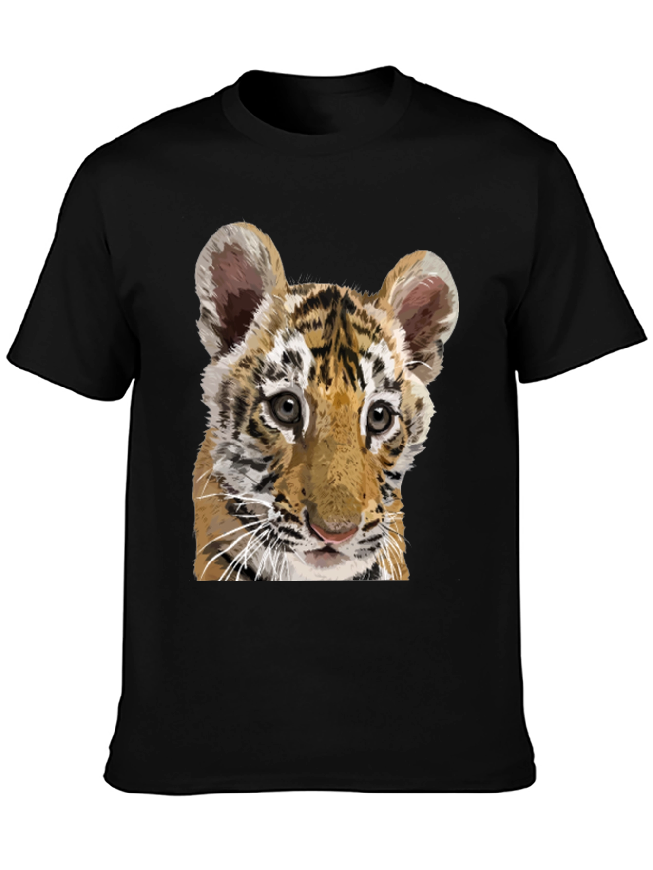 Tiger Cub Graphic Tee - Mens Black T-Shirt