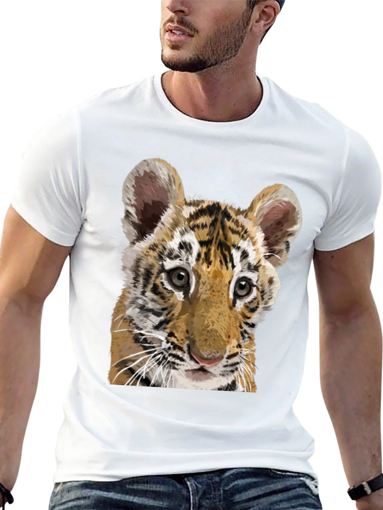 Tiger Cub Graphic Tee - Mens Black T-Shirt