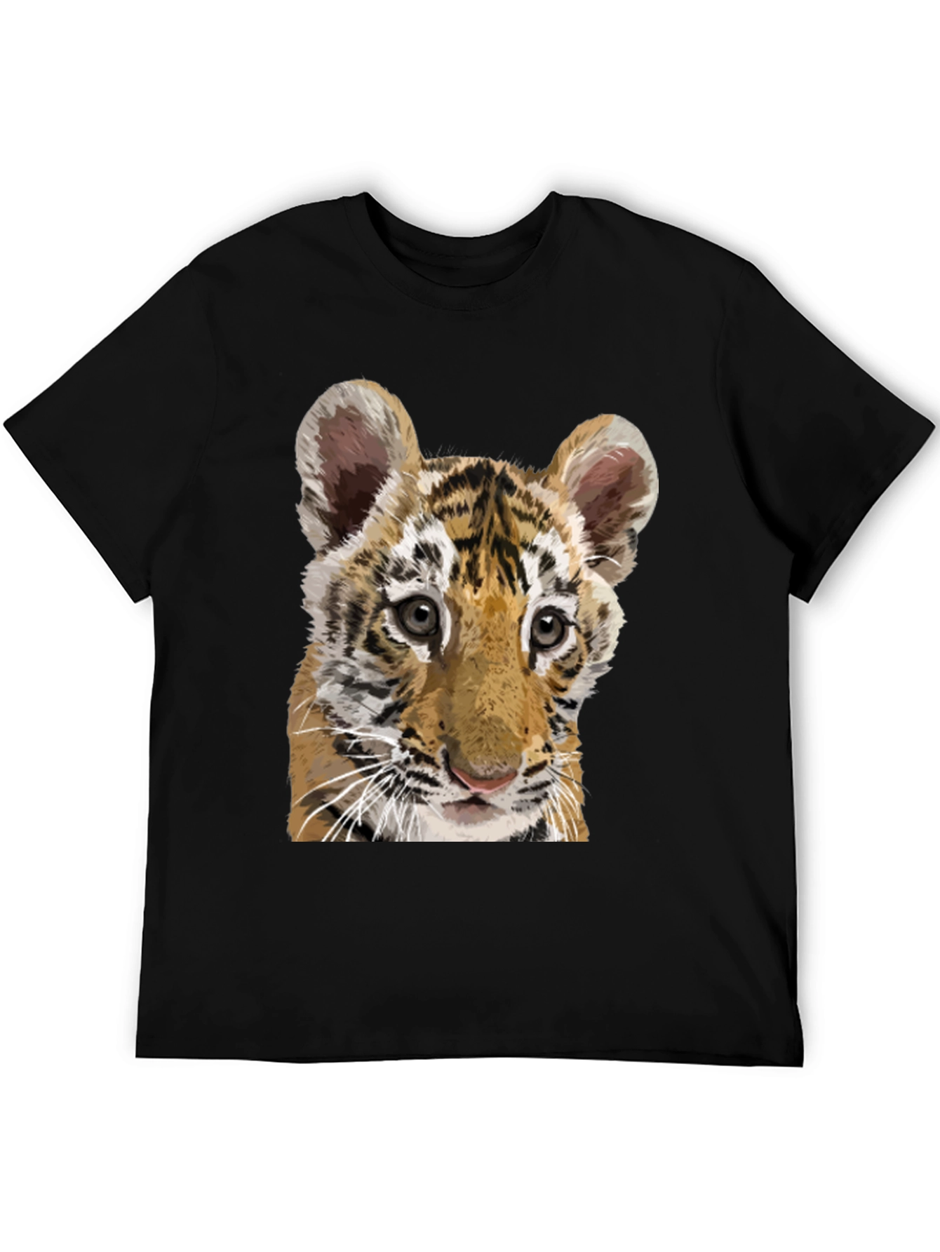Tiger Cub Graphic Tee - Mens Black T-Shirt