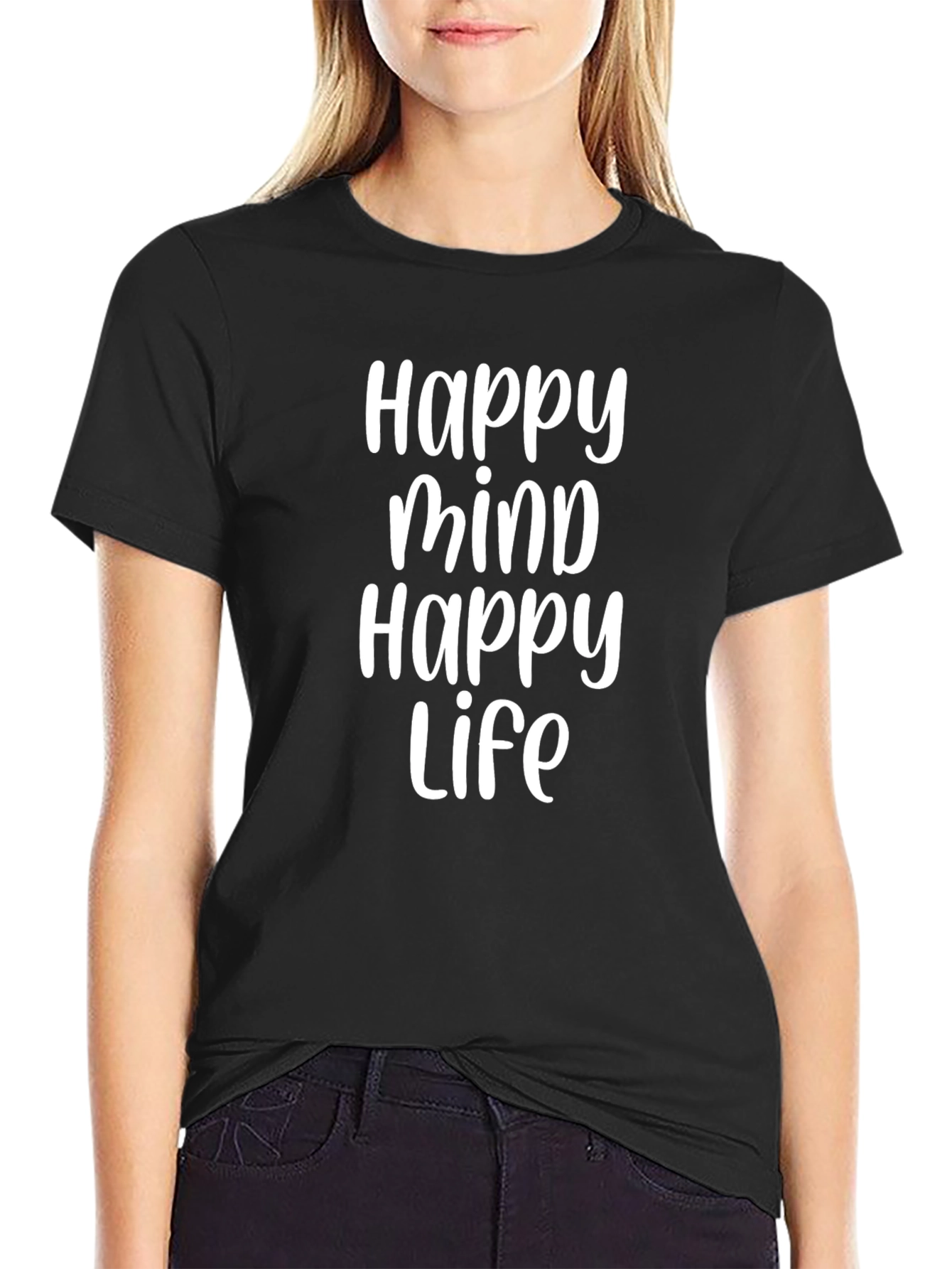 Happy Mind Happy Life Graphic Tee
