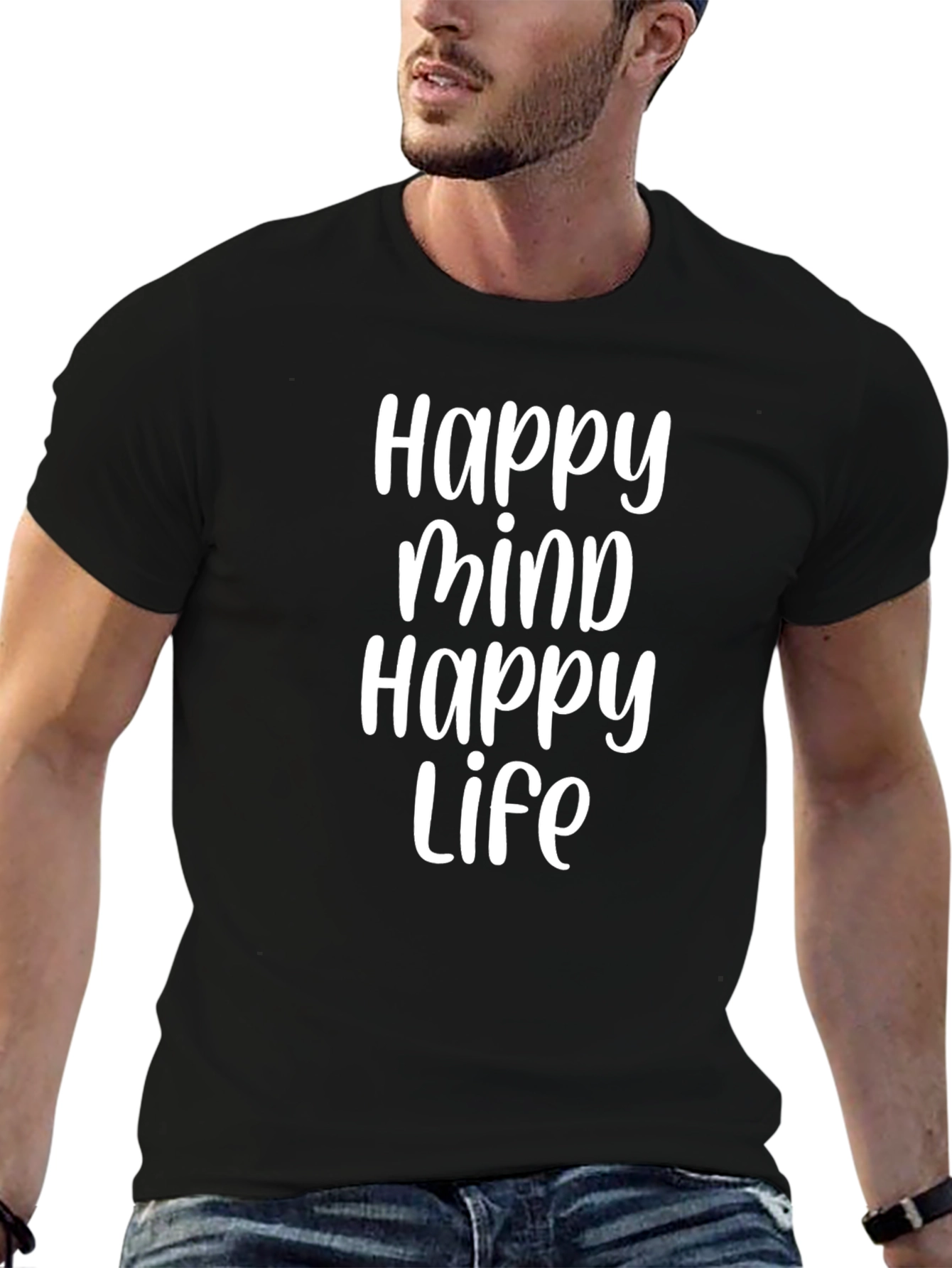 Happy Mind Happy Life Graphic Tee