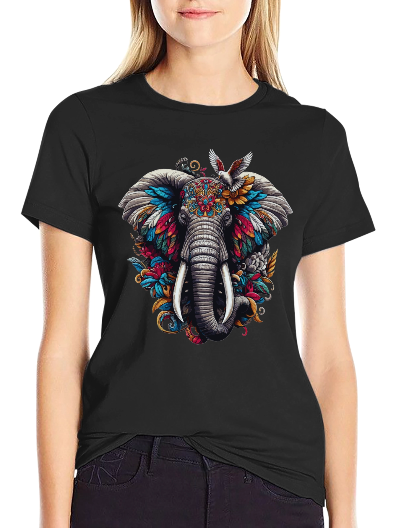 Elephant Graphic Tee - Unique Design