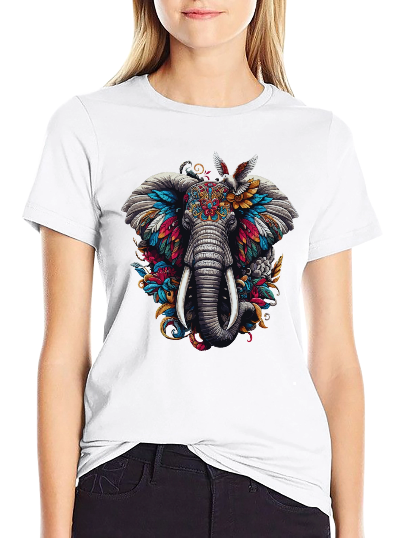 Elephant Graphic Tee - Unique Design