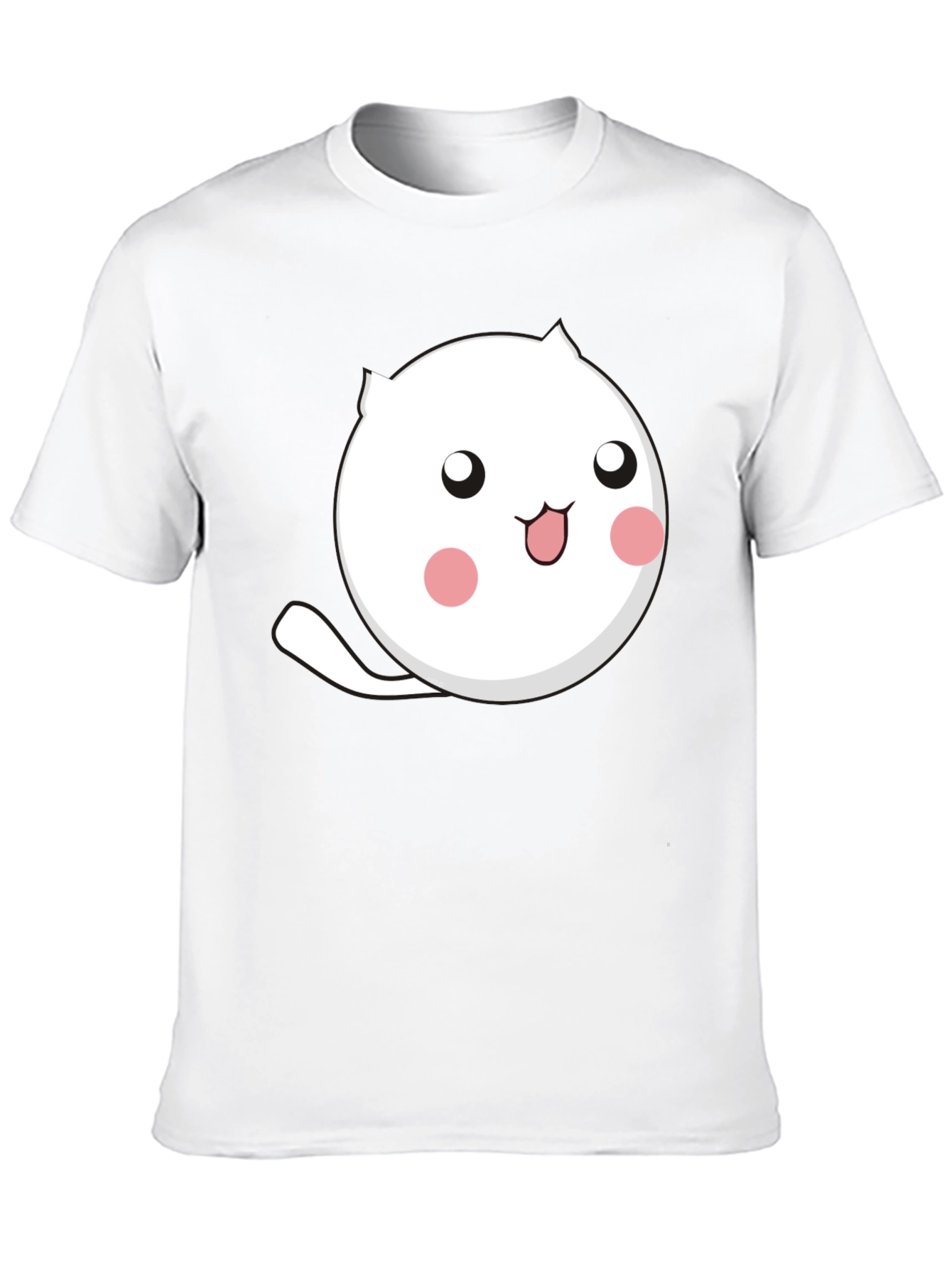 Cute Cat Graphic T-Shirt - Black Cotton Tee